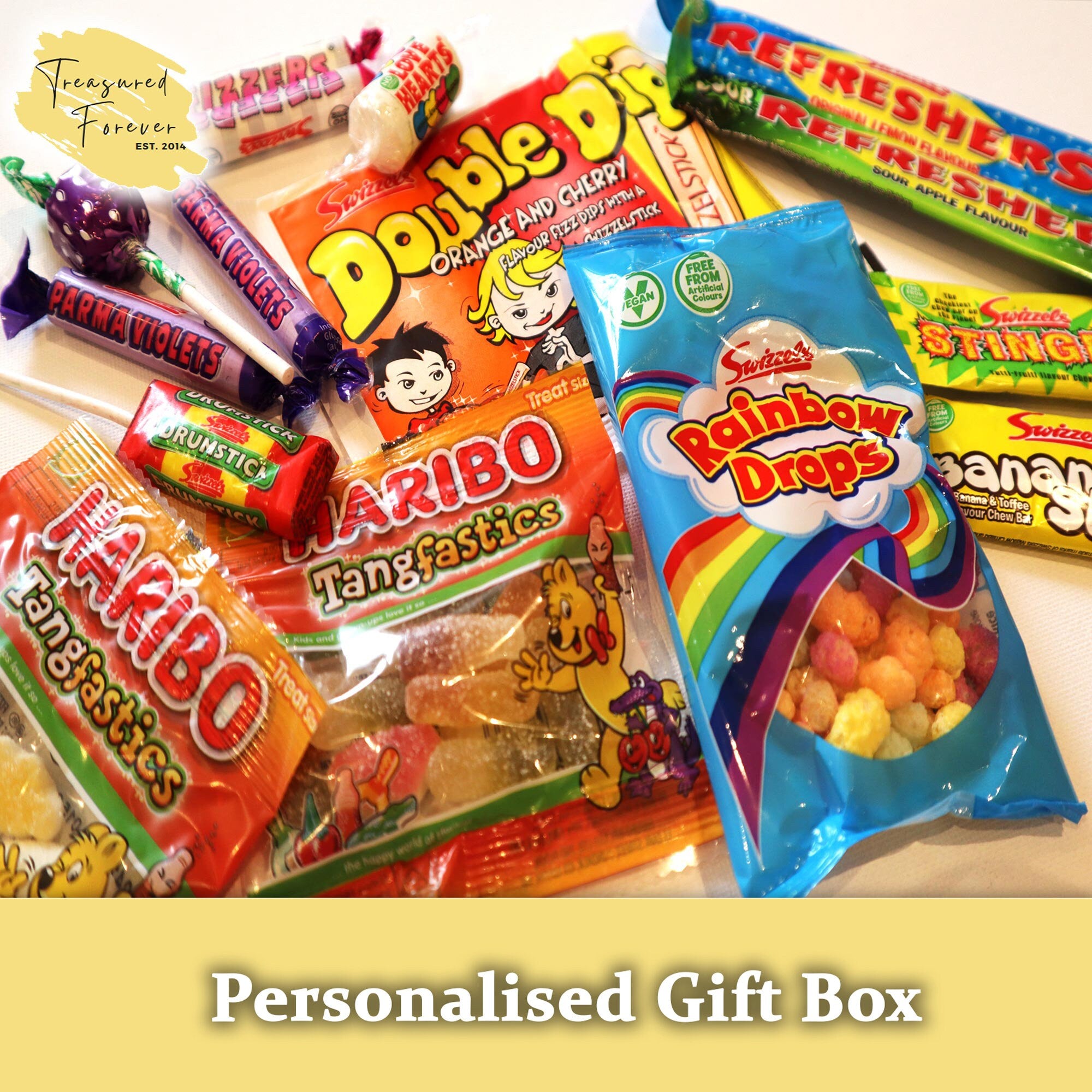Personalised Oldgitamins Birthday Gift 30th 40th 50th Poem Chocolate Treats Box Hamper Sweet Present Gift for all ages Him/Her