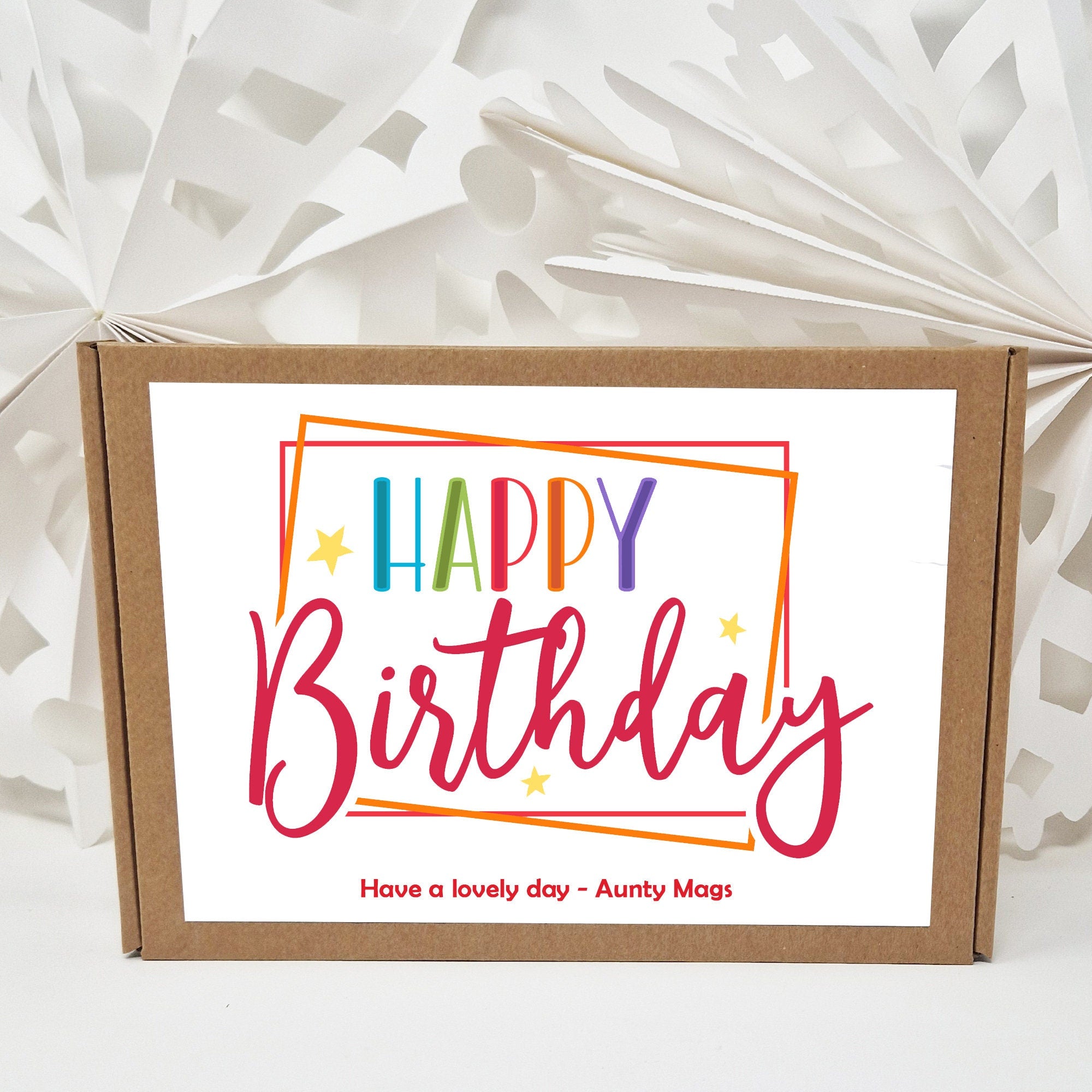 Birthday Gift 21st 18th 30th 40th Poem Chocolate Treats Box Hamper Sweet Present Gift for all ages Him/Her