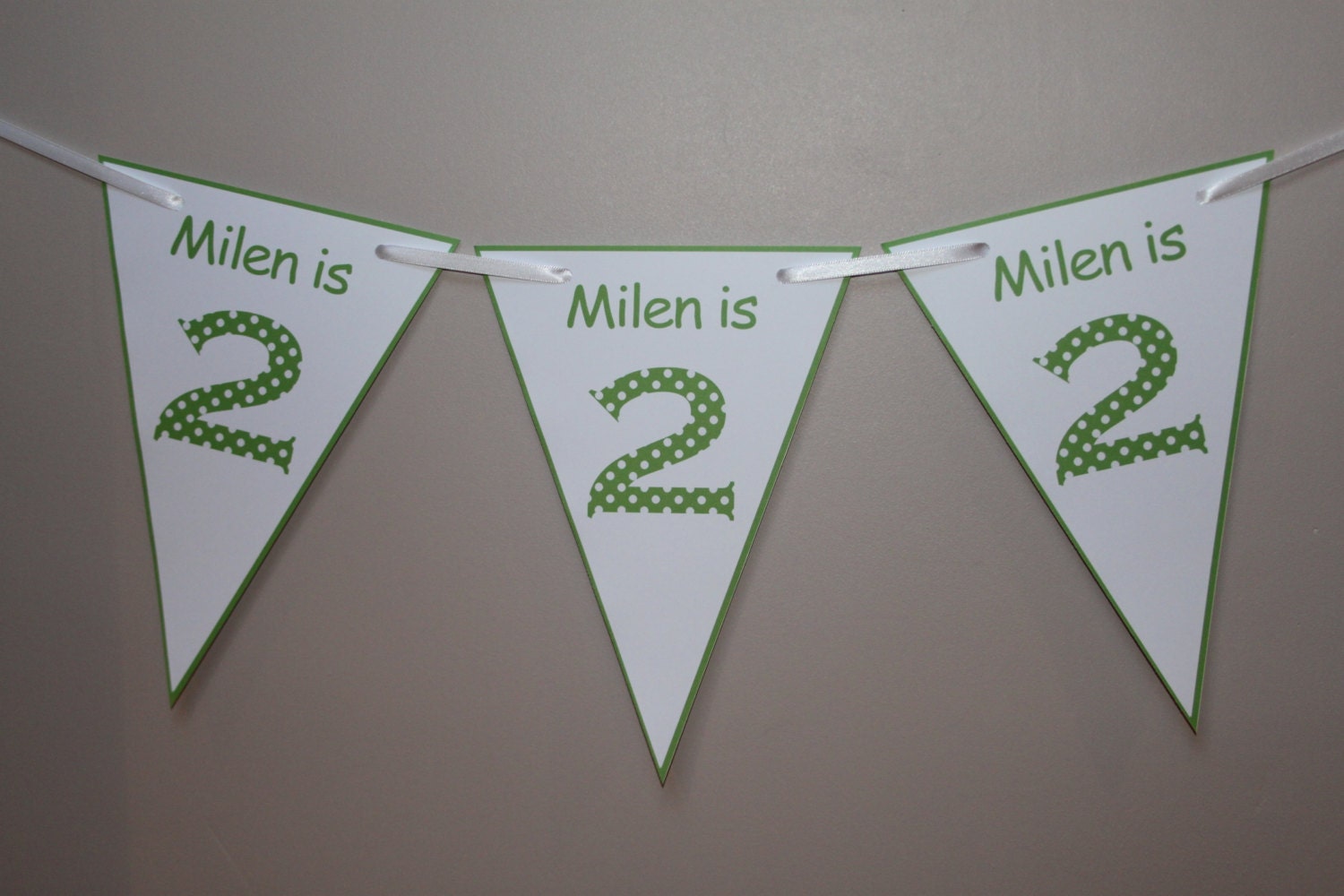 Personalised Birthday Bunting Banner Party Decoration 1st 2nd 3rd 4th Birthday