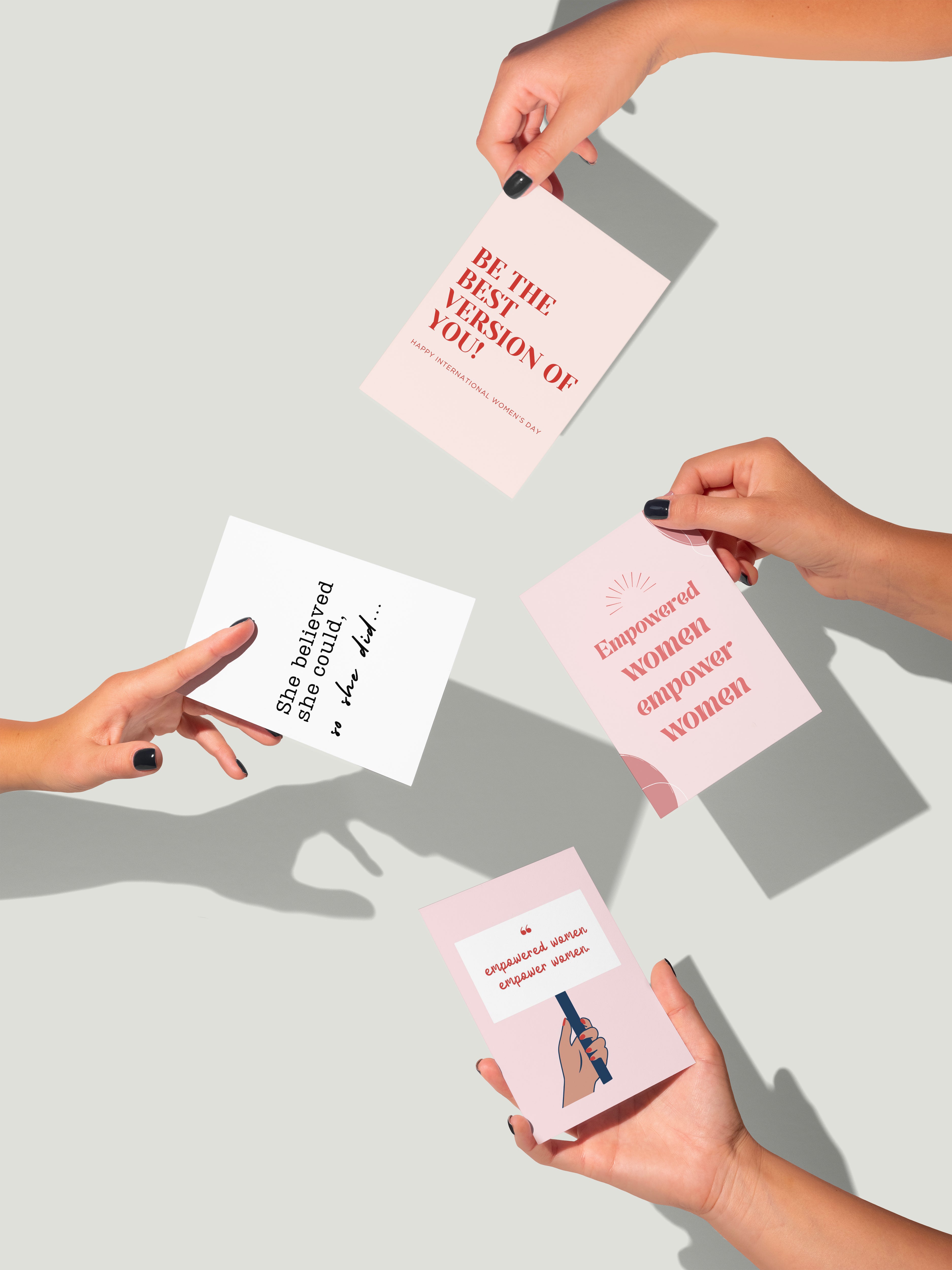 International Women’s Day Postcard Pack Empower Her – Limited Edition - Thank You Gifts Event Goodie bags gift