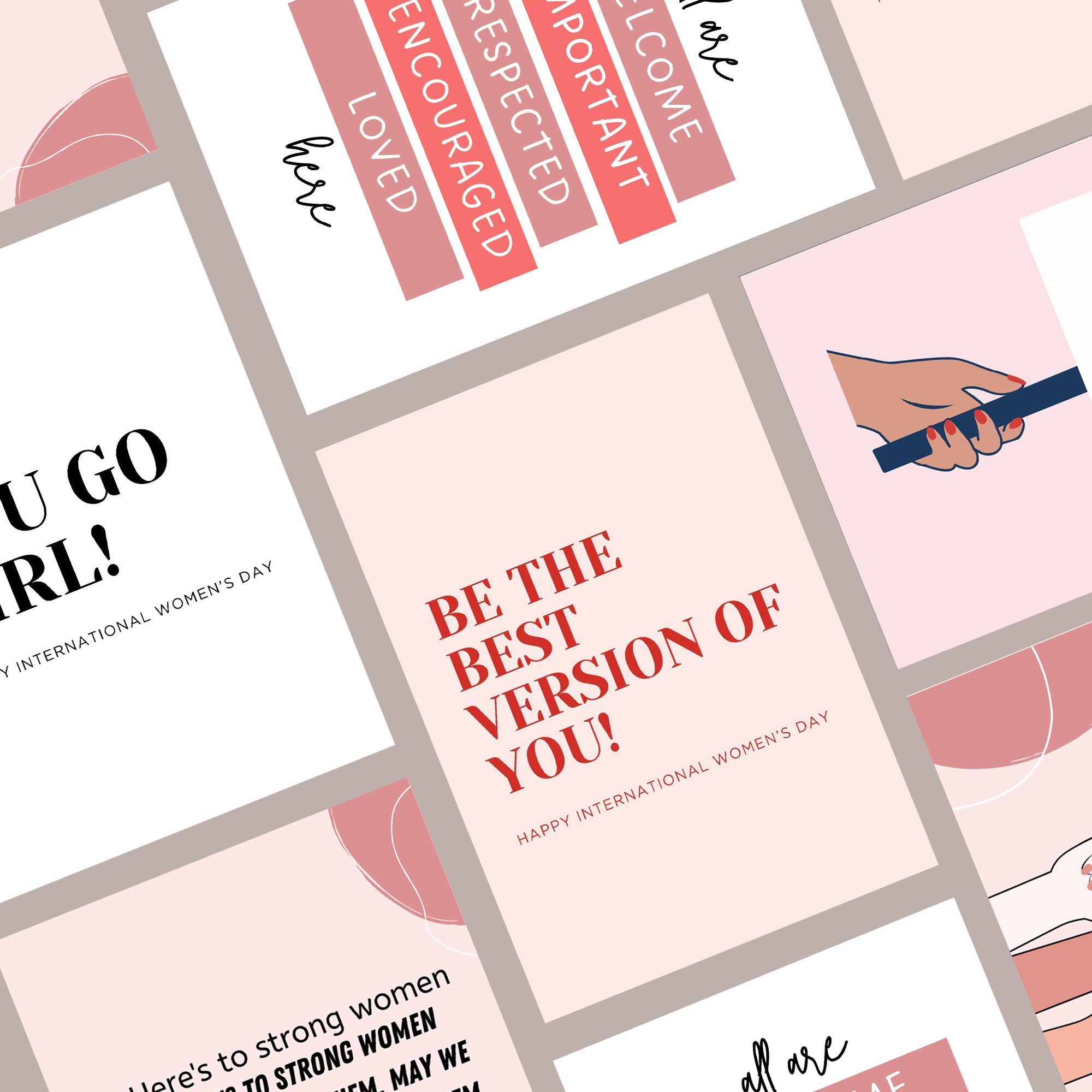 International Women’s Day Postcard Pack Empower Her – Limited Edition - Thank You Gifts Event Goodie bags gift