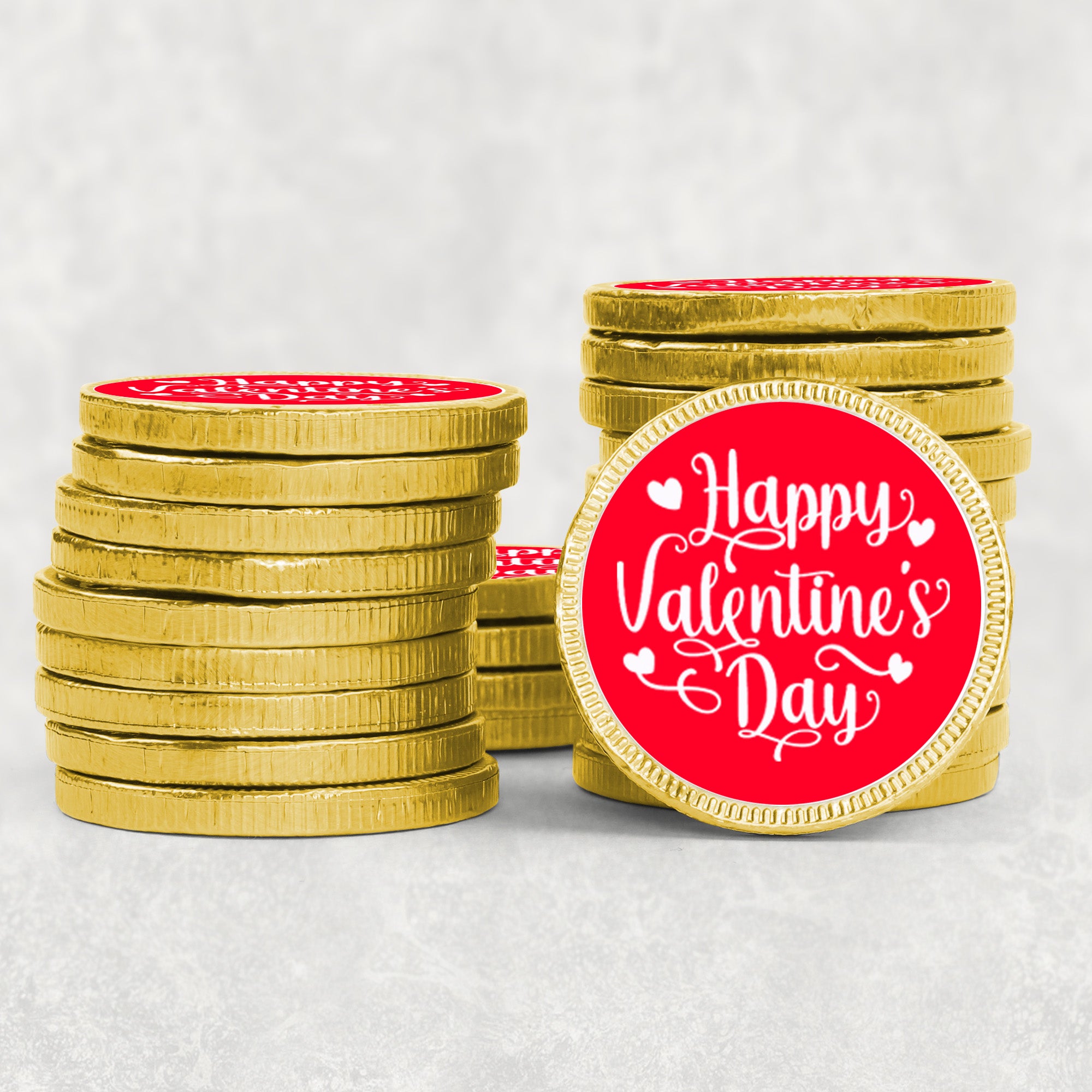 24 Happy Valentines Stickers - Wax Melts, Business Red, White Sticker Sweet Sweet Cone Bags