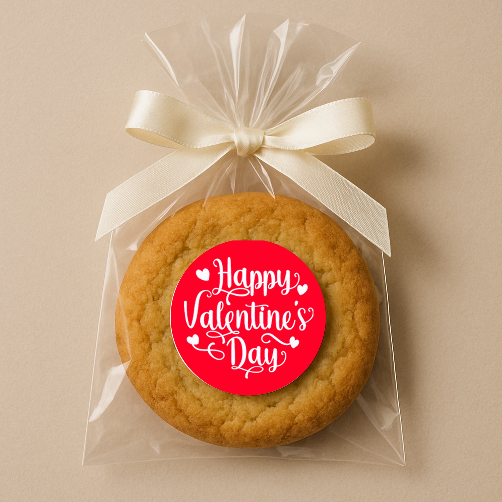 24 Happy Valentines Stickers - Wax Melts, Business Red, White Sticker Sweet Sweet Cone Bags