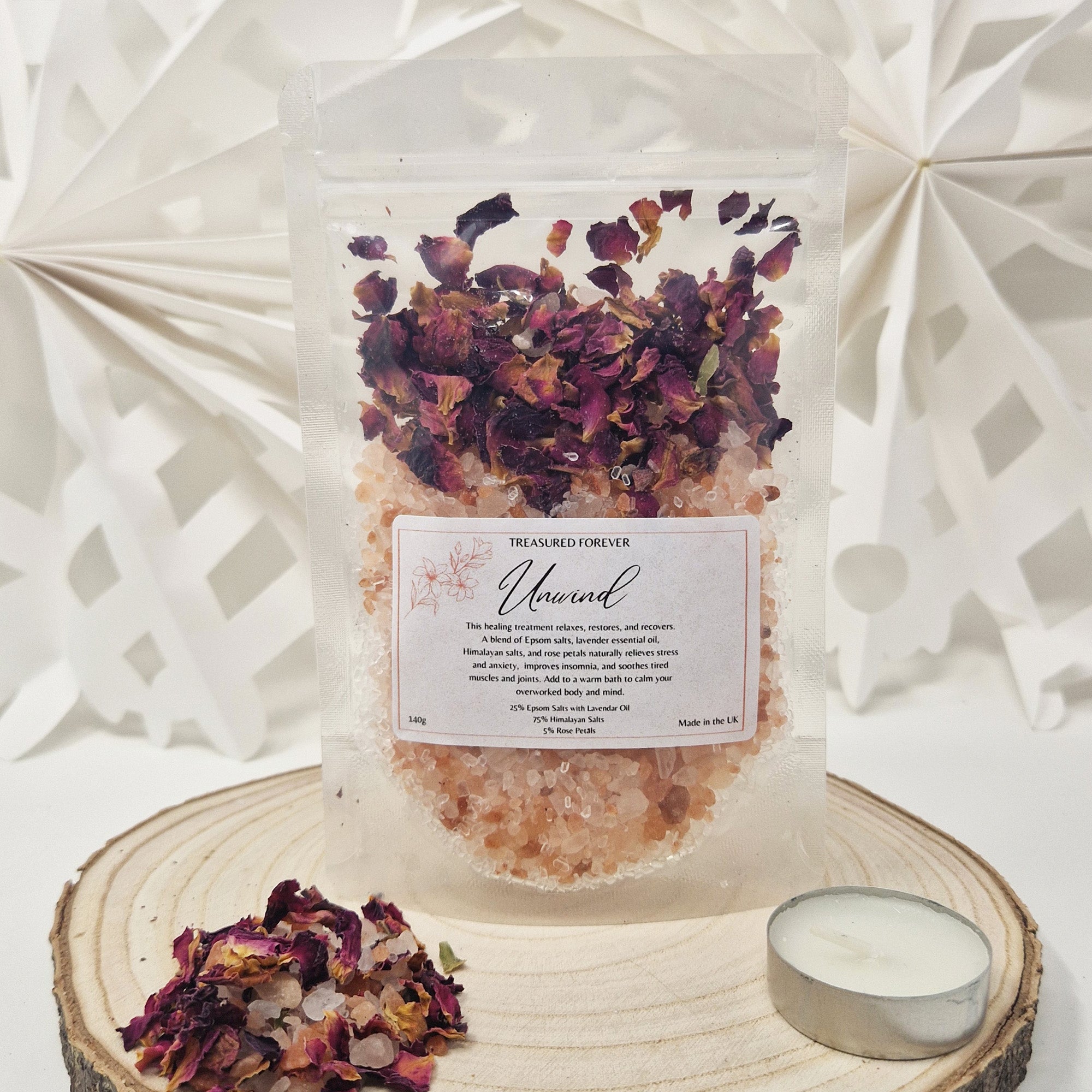 Personalised Pamper Treat Box Letterbox Gift Hug in a Box Hamper Worry Birthday, Thinking of You, Missing you Floral