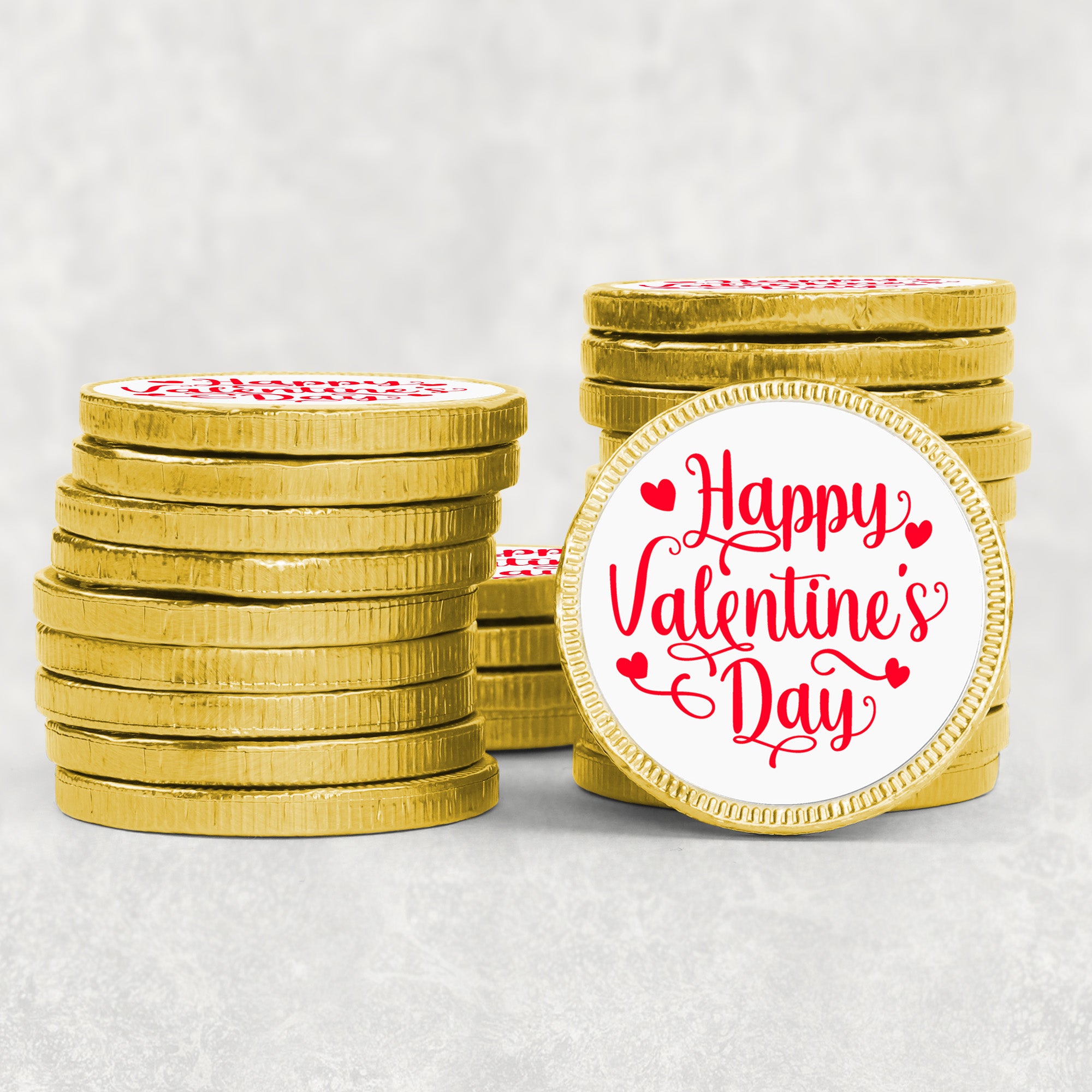 24 Happy Valentines Stickers - Wax Melts, Business Red, White Sticker Sweet Sweet Cone Bags