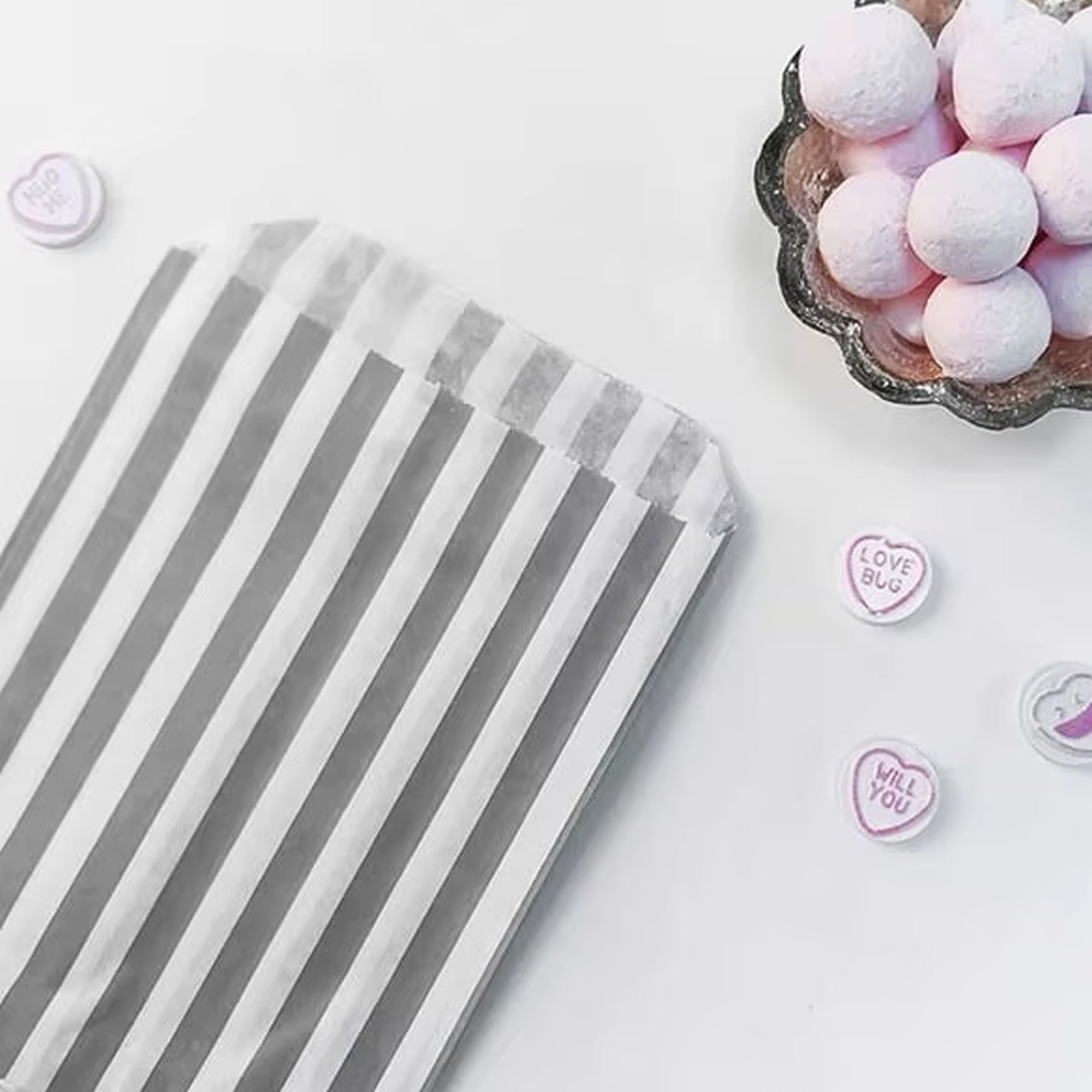 Candy Sweet Stripe or Dotty Paper Bags – Perfect for Gift Shops, Parties, Weddings, Cakes, Sweets, Treats, Pick & Mix Bright