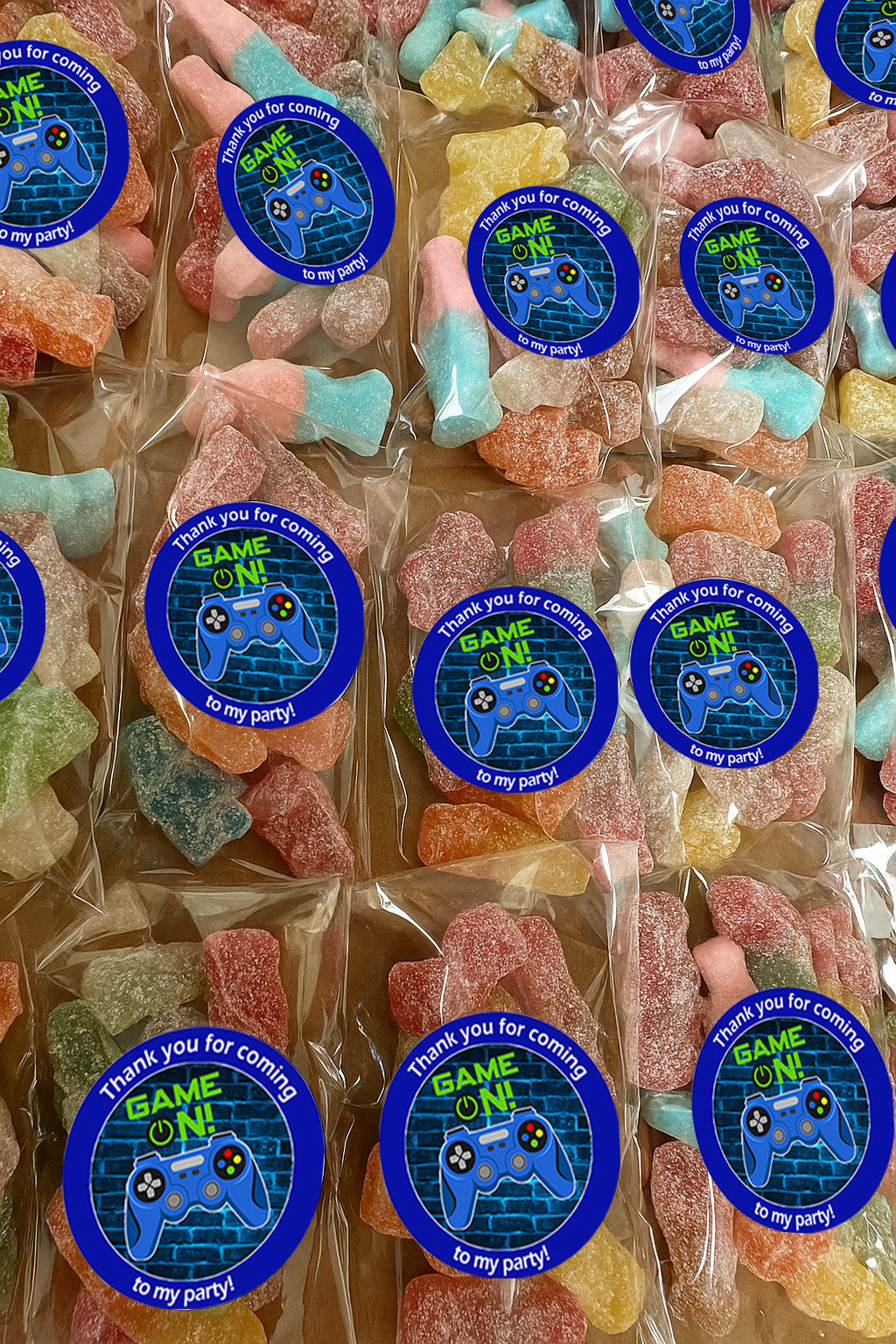 Pre-filled Sweet Favour Bags with Stickers Party Favours | Party Bags | With Themed Stickers | Various Styles