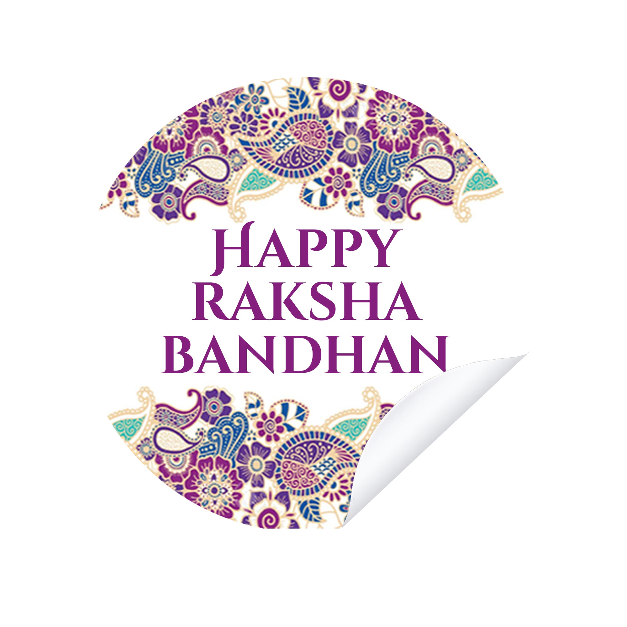 Raksha Bandhan Gift Stickers – Rakhi Celebration Favour Labels x 35 – Custom Festival Tags Methai