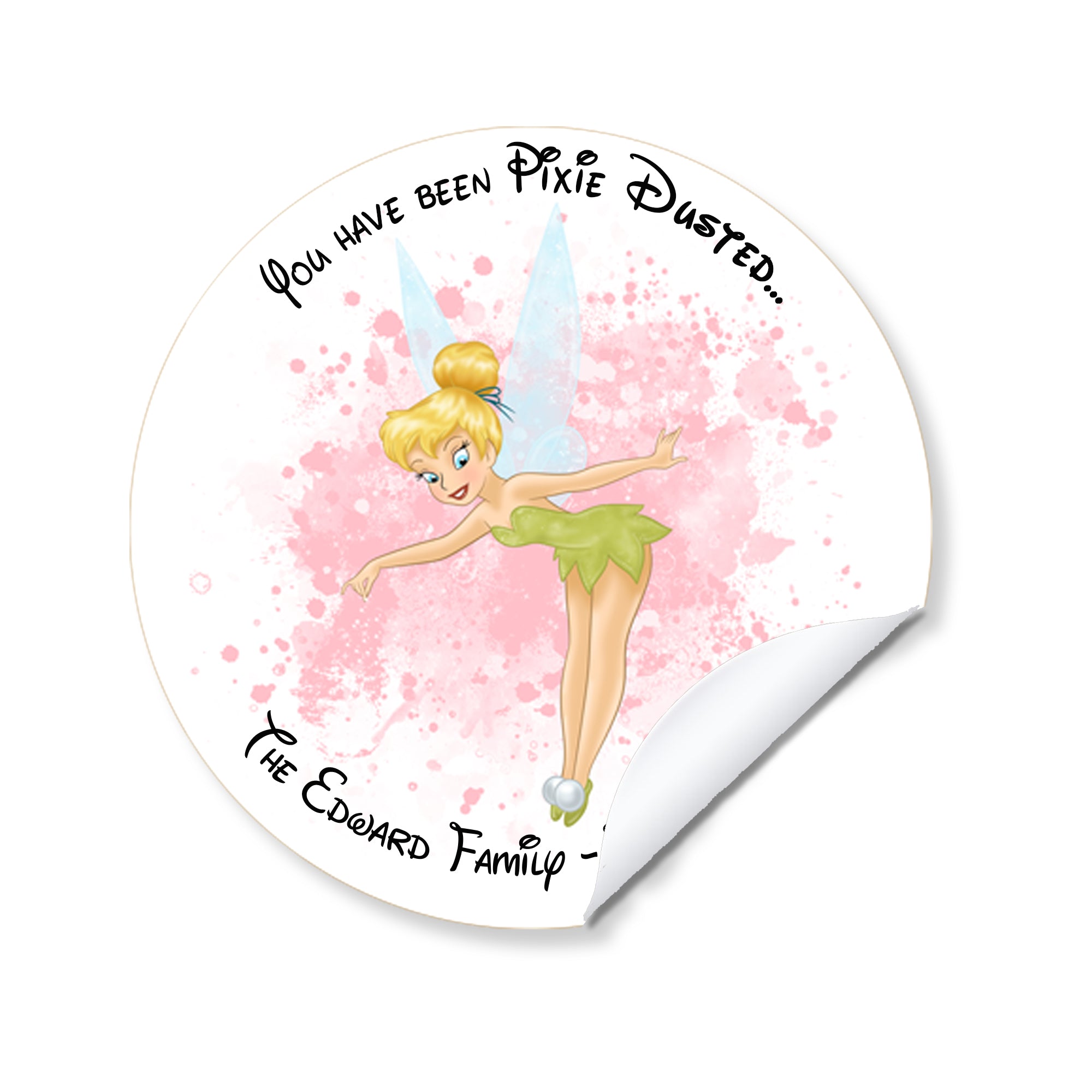 Pixie Dust/Fish Extender Gifts Personalized  Stickers  "You've Been Pixie Dusted" Fairy Stickers | Cruise Ducks & Cruise Gift Tags - Design 2