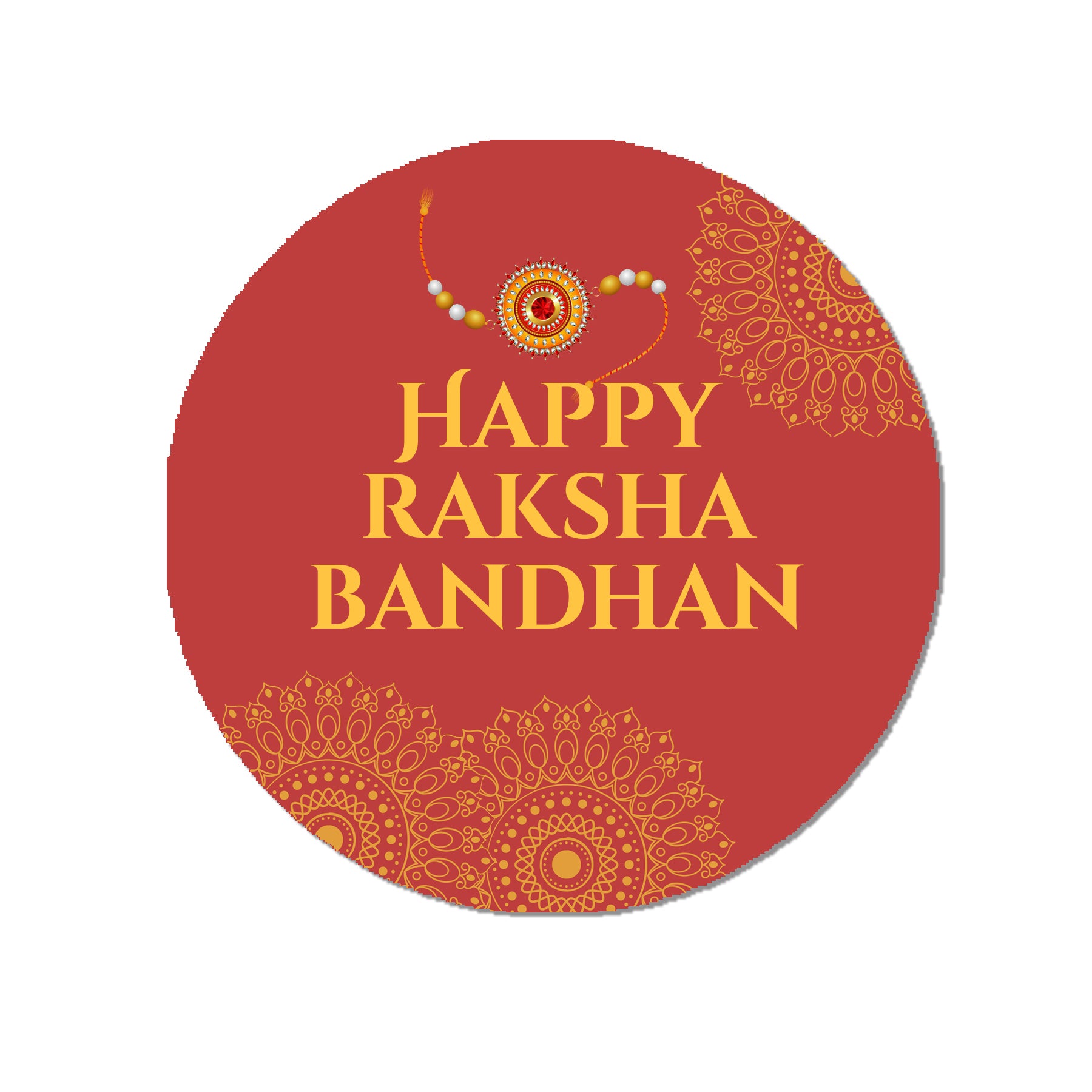 Raksha Bandhan Gift Stickers – Rakhi Celebration Favour Labels x 35 – Custom Festival Tags Methai