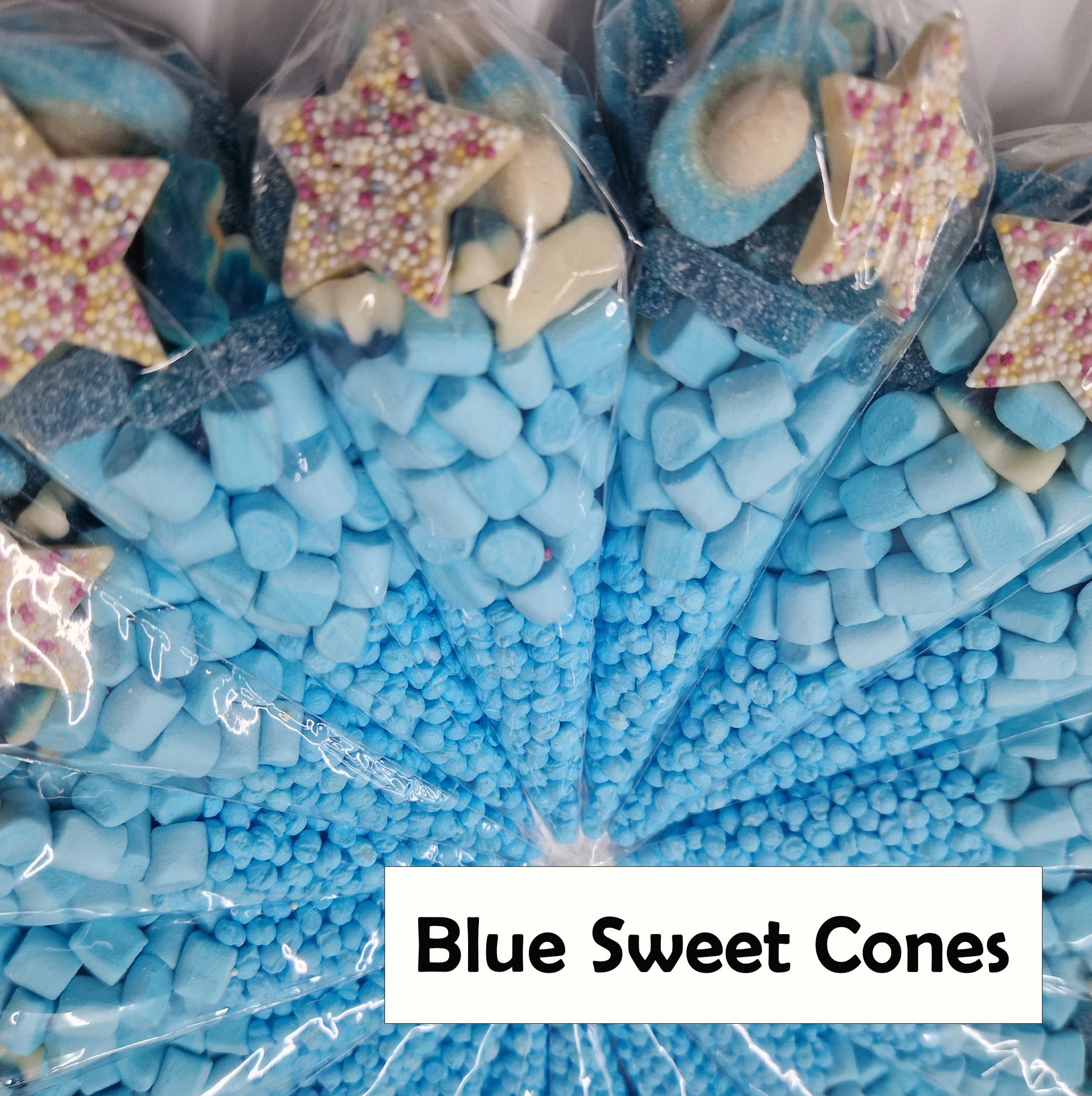 Pre-filled Sweet Cones Party Favours | Party Bags With Optional Personalisation Stickers | many themes |
