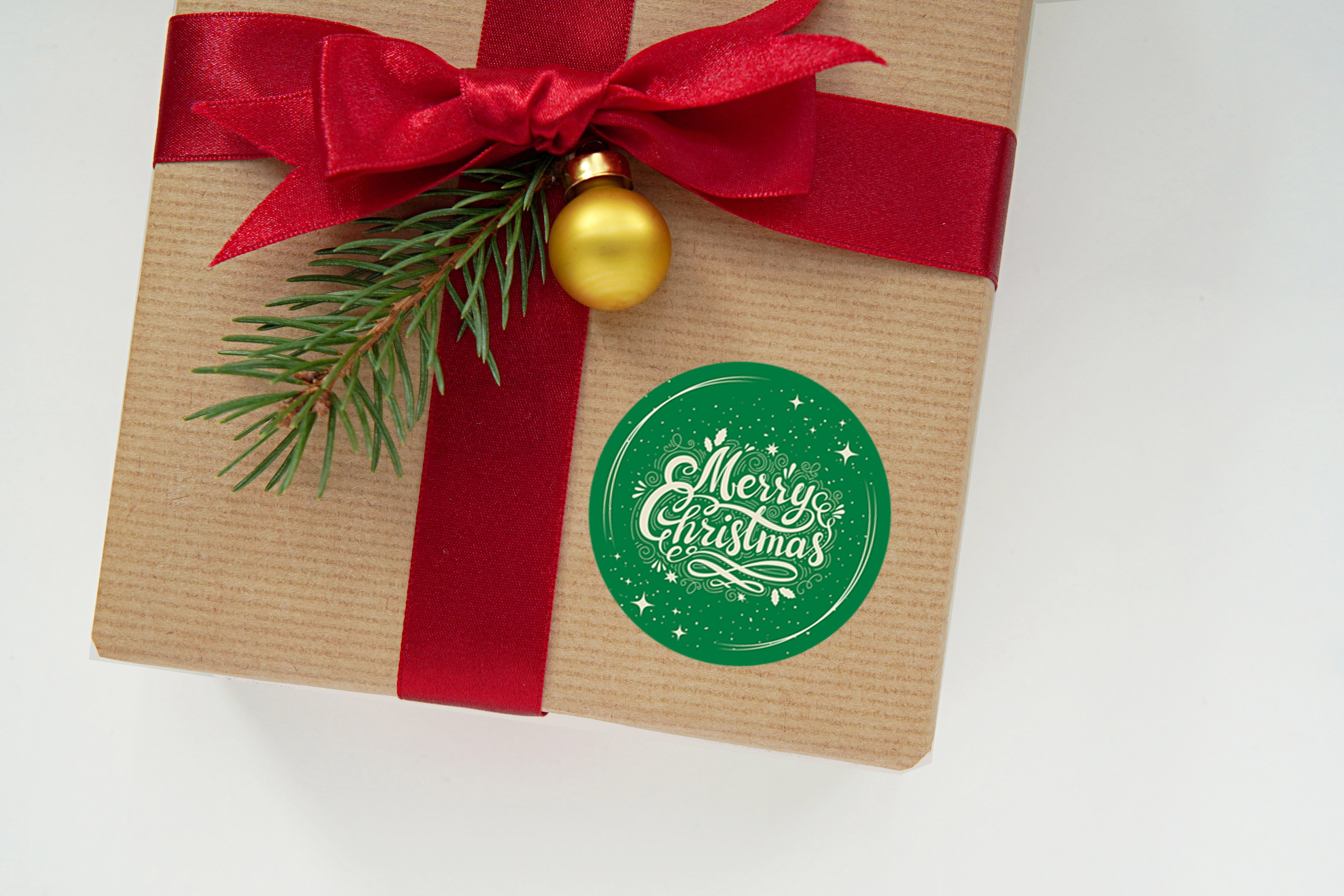 Merry Christmas Chocolate Coins & Sticker Party Favors – Kids Party Bag Fillers Festive Holiday Treats – Bulk Option Santa gifts Stocking