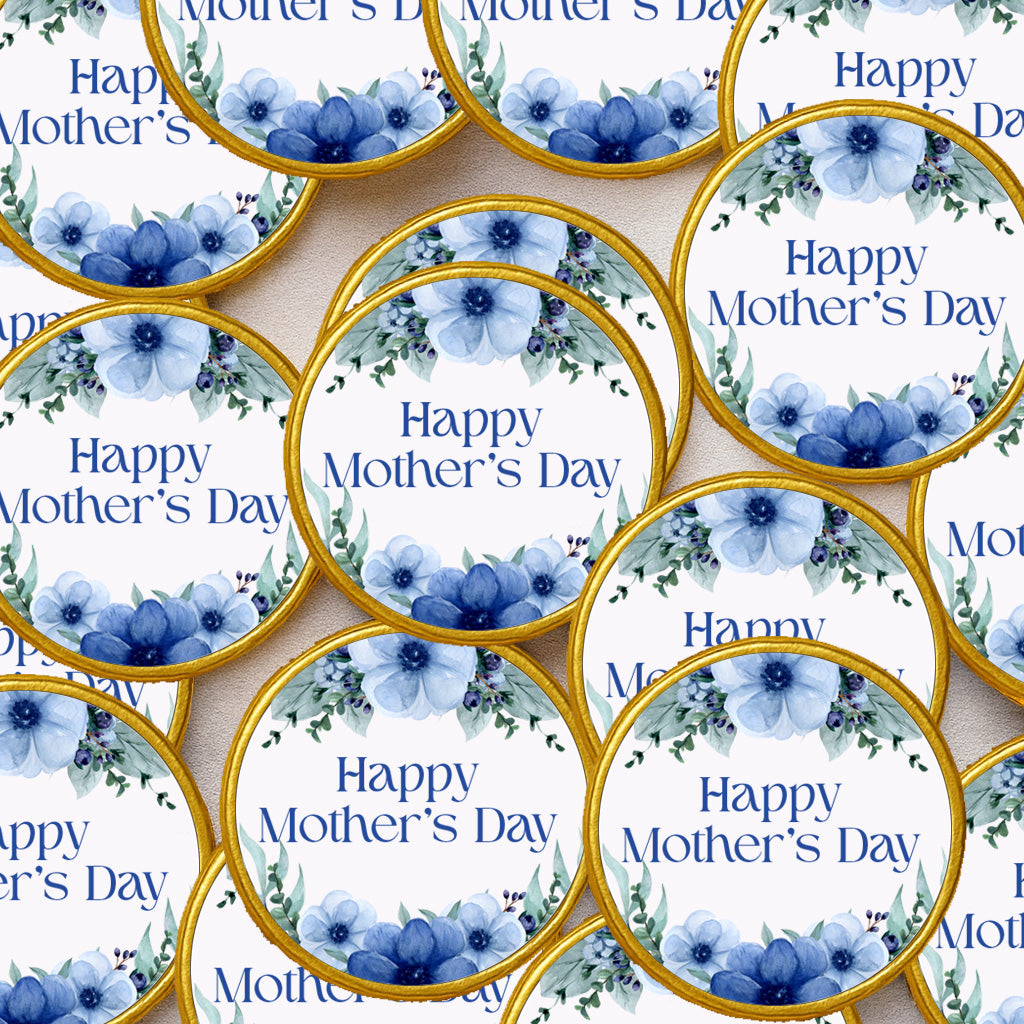 Mother’s Day Celebration Chocolate Coins  Luxury Gold Foiled Discs, Perfect for Gifts, Table Favours Thoughtful for Mum, Gran & Mother