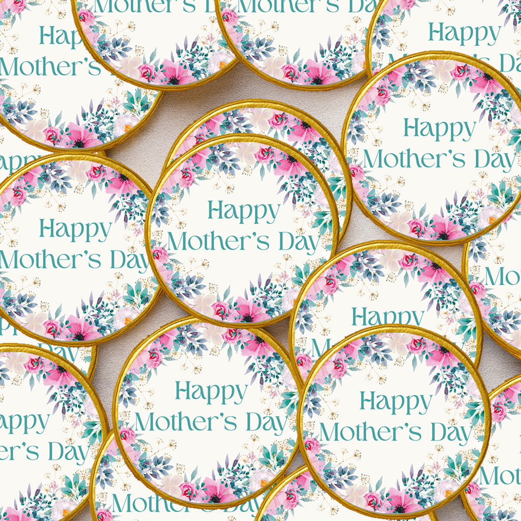 Mother’s Day Celebration Chocolate Coins  Luxury Gold Foiled Discs, Perfect for Gifts, Table Favours Thoughtful for Mum, Gran & Mother