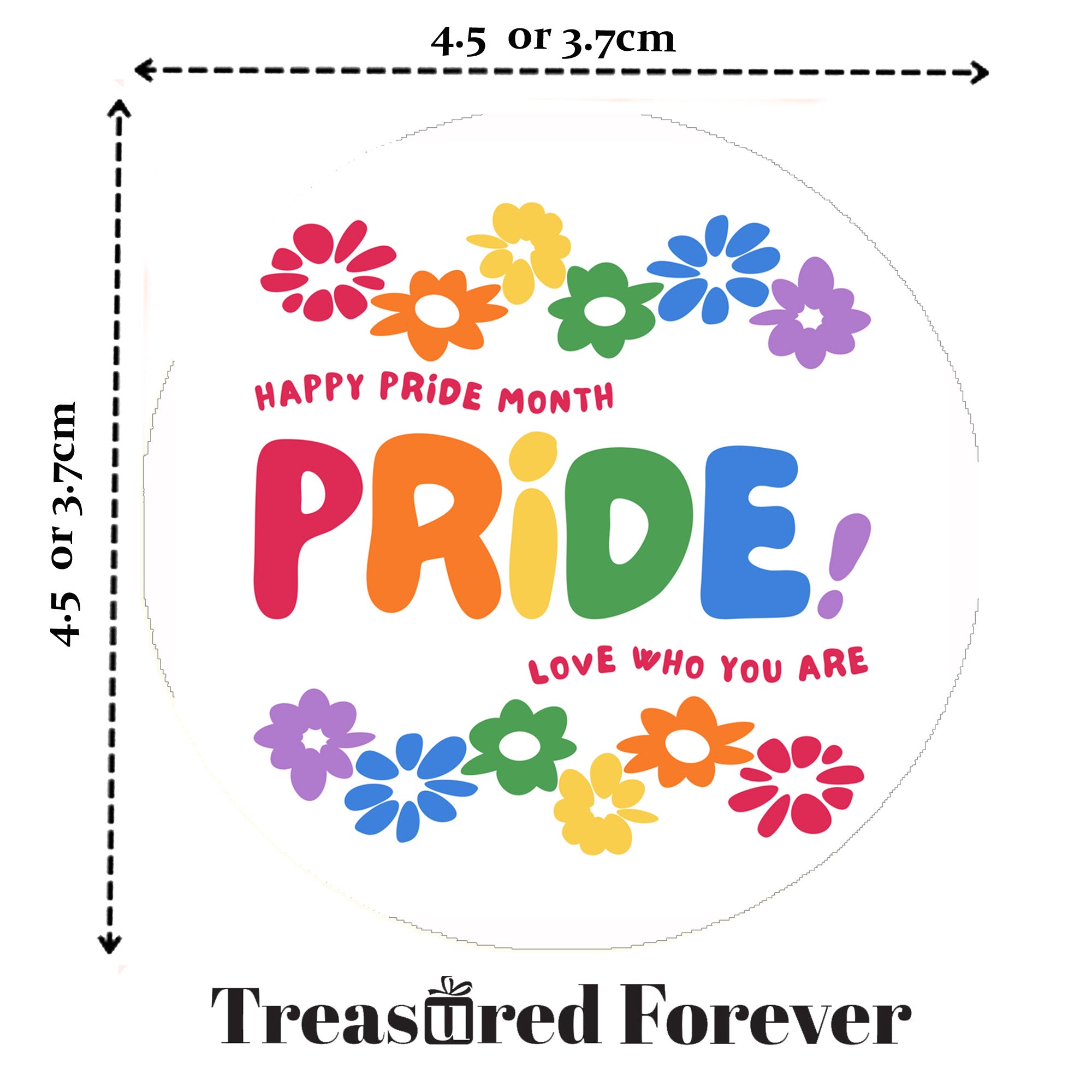 Rainbow Pride Stickers | LGBT Love Is Love Party Decorations | Various Designs