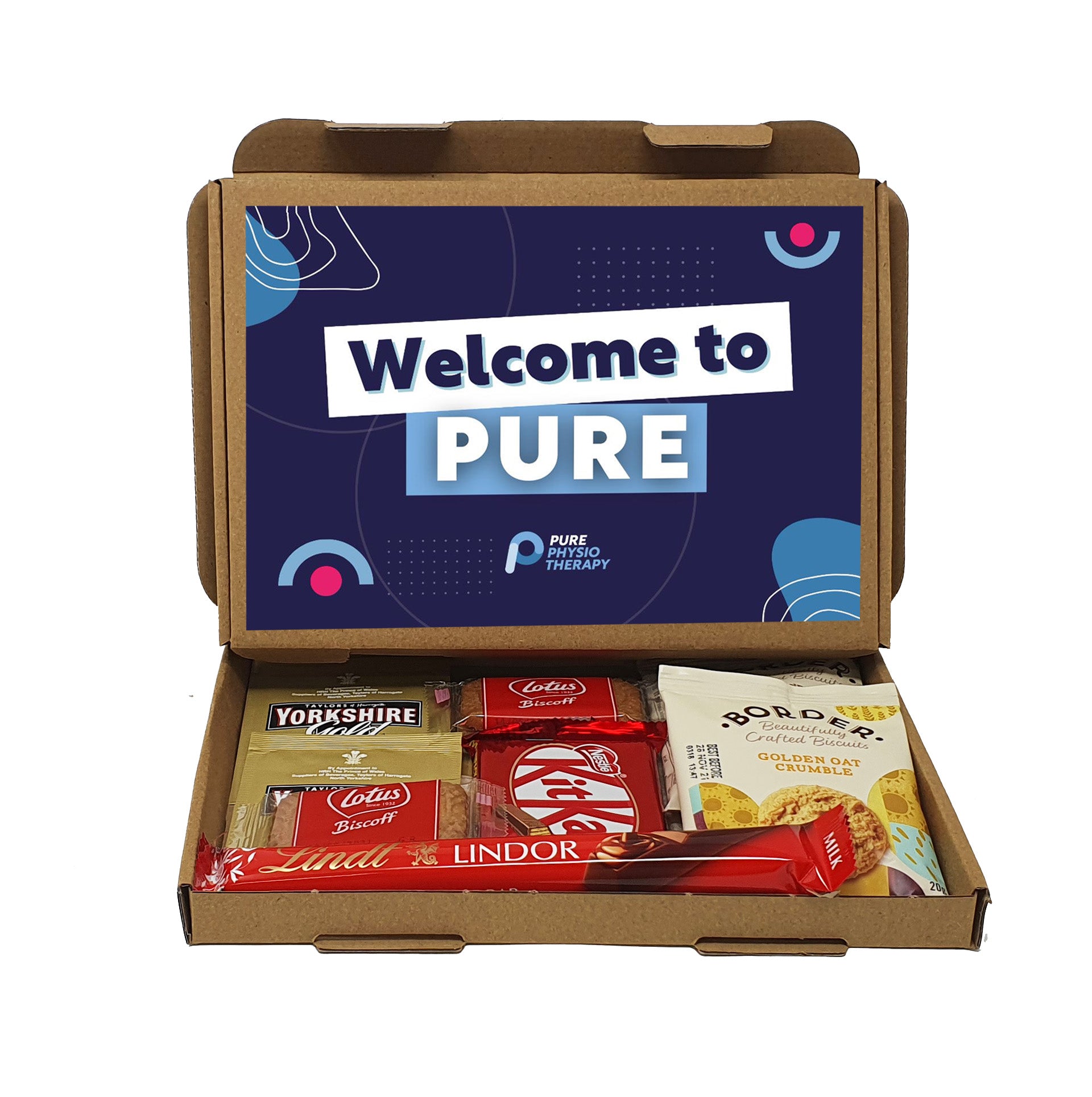 Custom Corporate Treats Box Gift Employee Welcome / Appreciation - Gift for all ages Hug in a box Corporate Employee - Various content