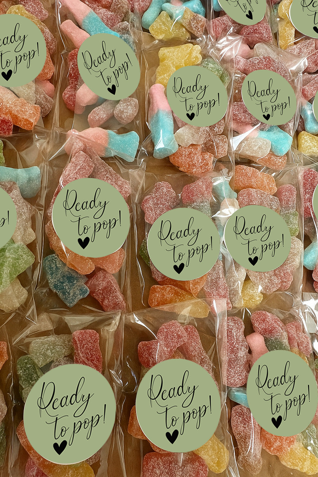 Pre-filled Sweet Favour Bags with Stickers Party Favours | Party Bags | With Themed Stickers | Various Styles