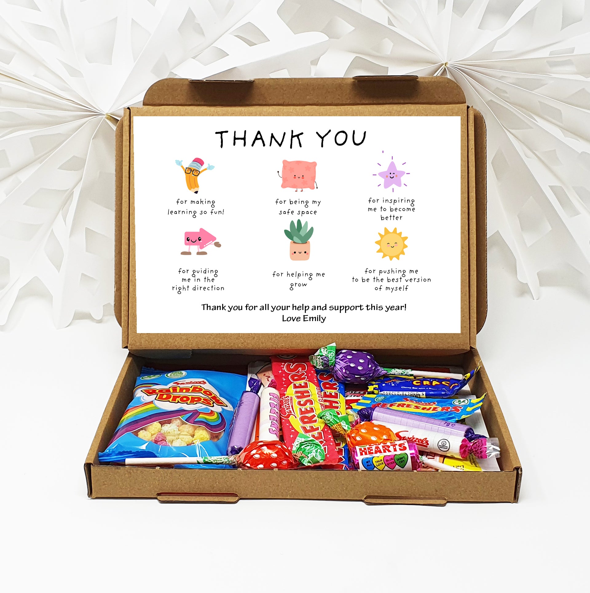 Personalised Thank you Teacher gift box, Letterbox gift Afternoon tea, hamper gift, thank you gift