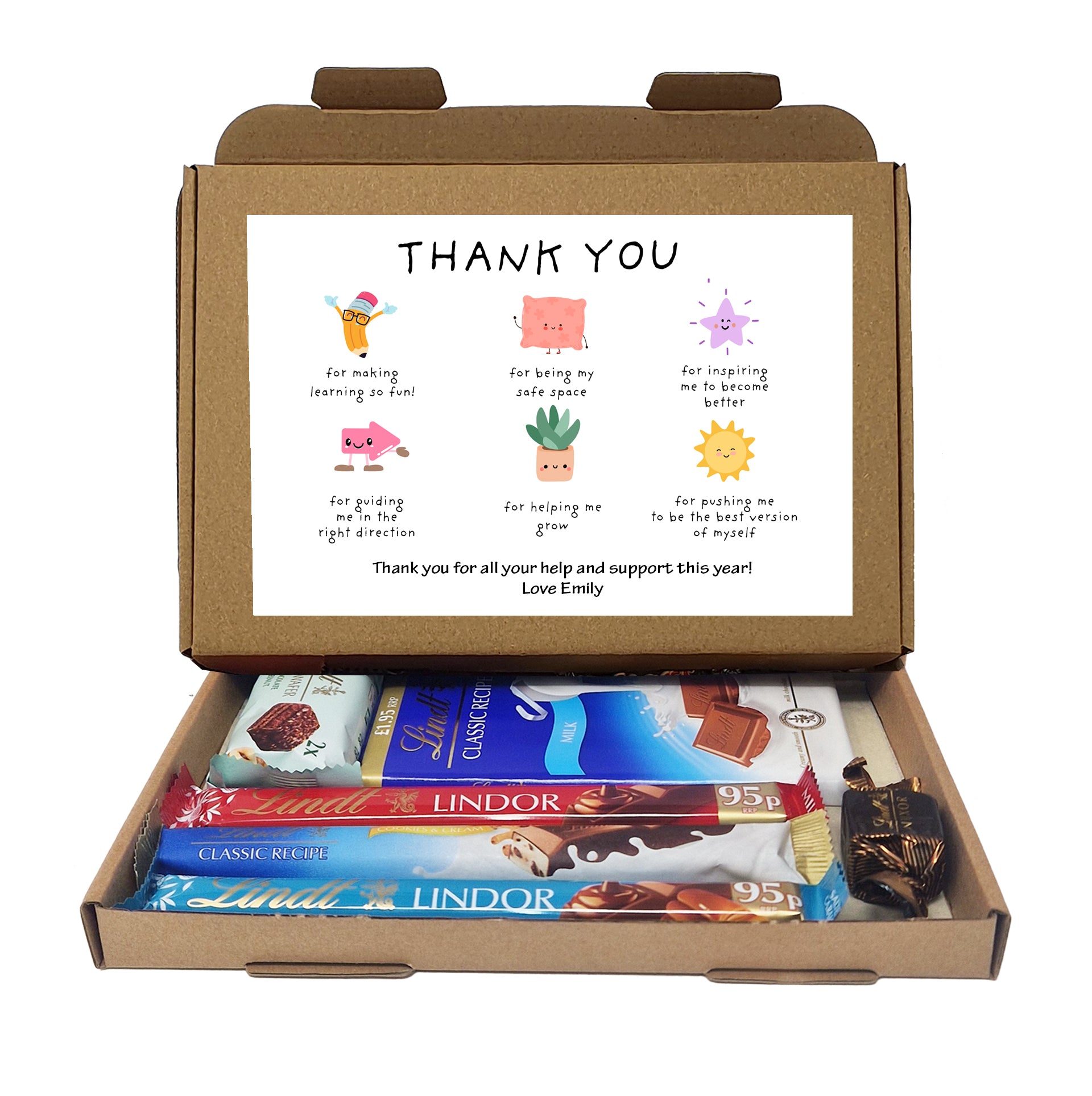 Personalised Thank you Teacher gift box, Letterbox gift Afternoon tea, hamper gift, thank you gift