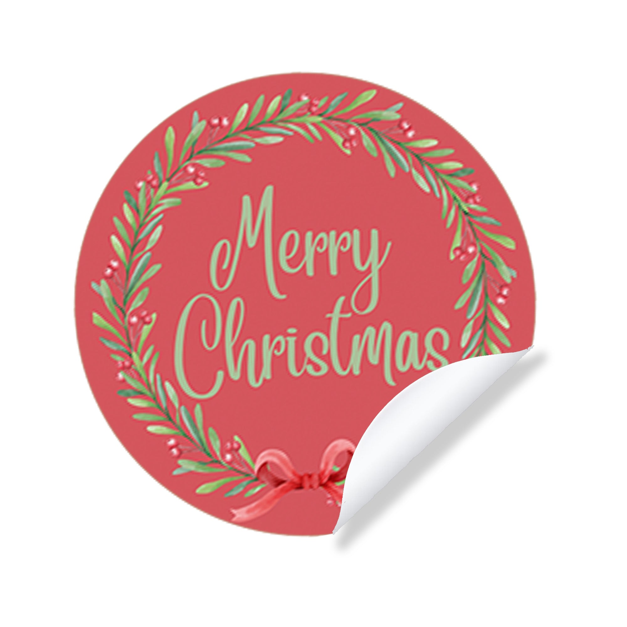 Merry Christmas Chocolate Coins & Sticker Party Favors Kids Party Bag Fillers Festive Holiday Treats Bulk Option Santa gifts Stocking Wreath