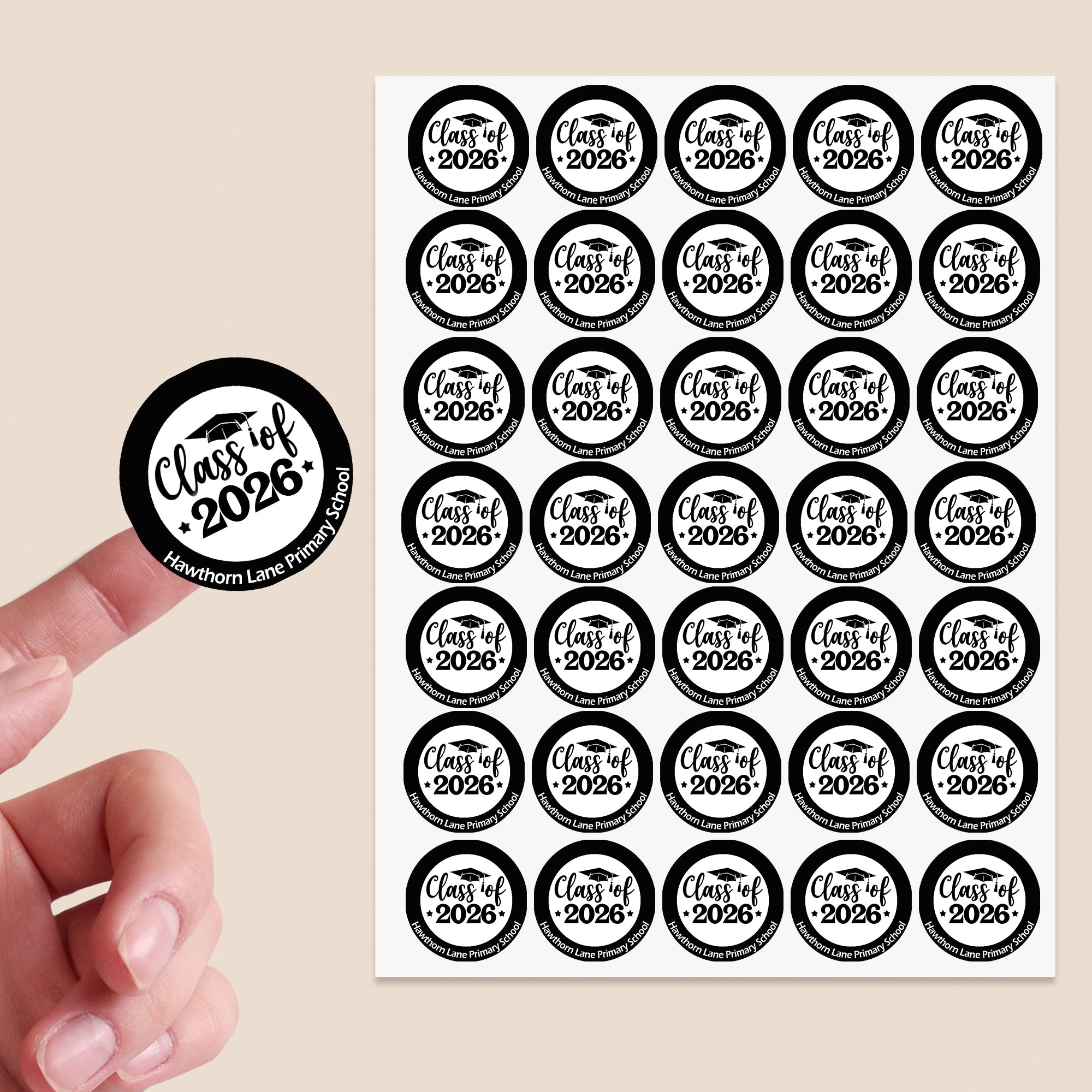 Year 6 / 11 School Leaver Teacher Leaving Gifts School Stickers Class of 2026, Graduation labels