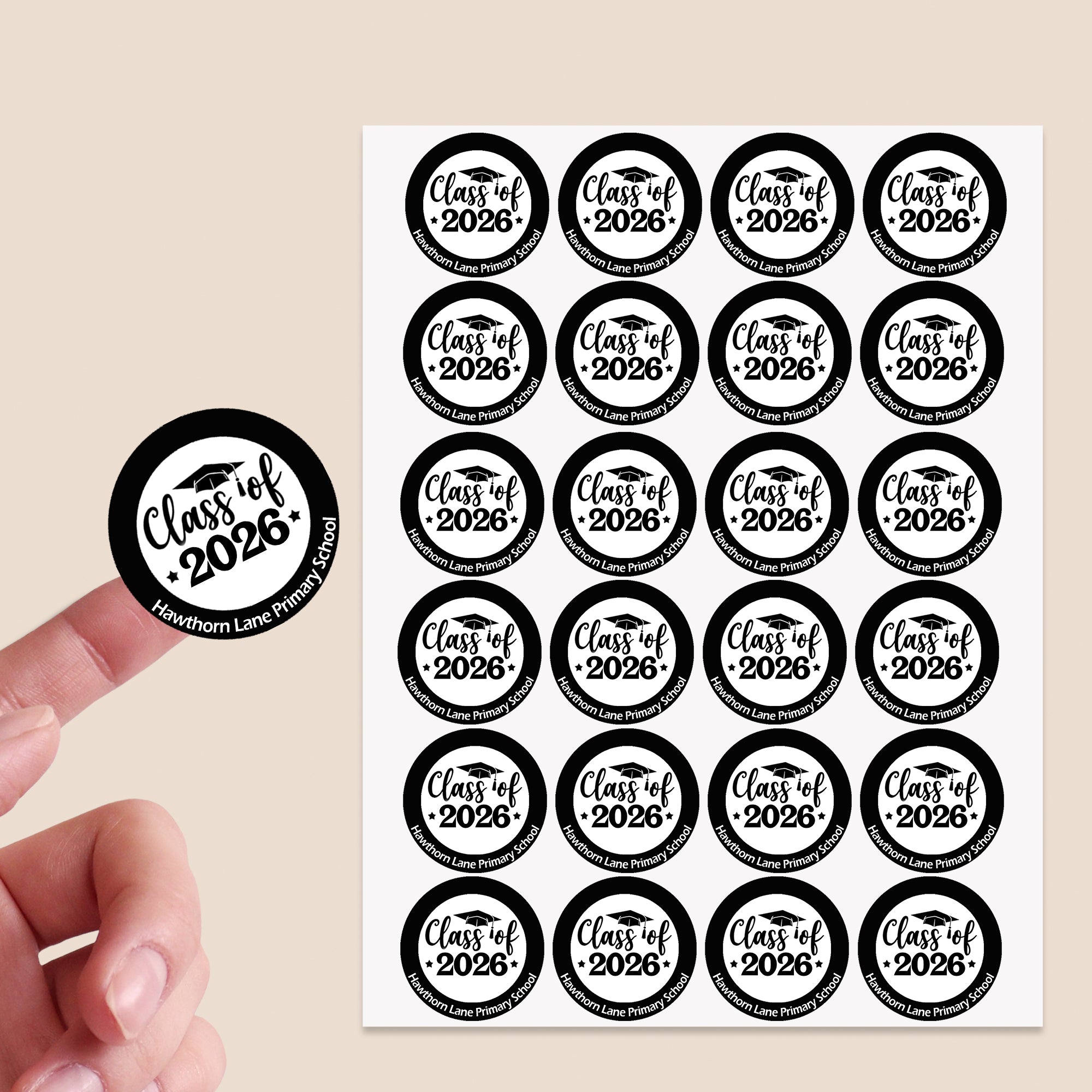 Year 6 / 11 School Leaver Teacher Leaving Gifts School Stickers Class of 2026, Graduation labels