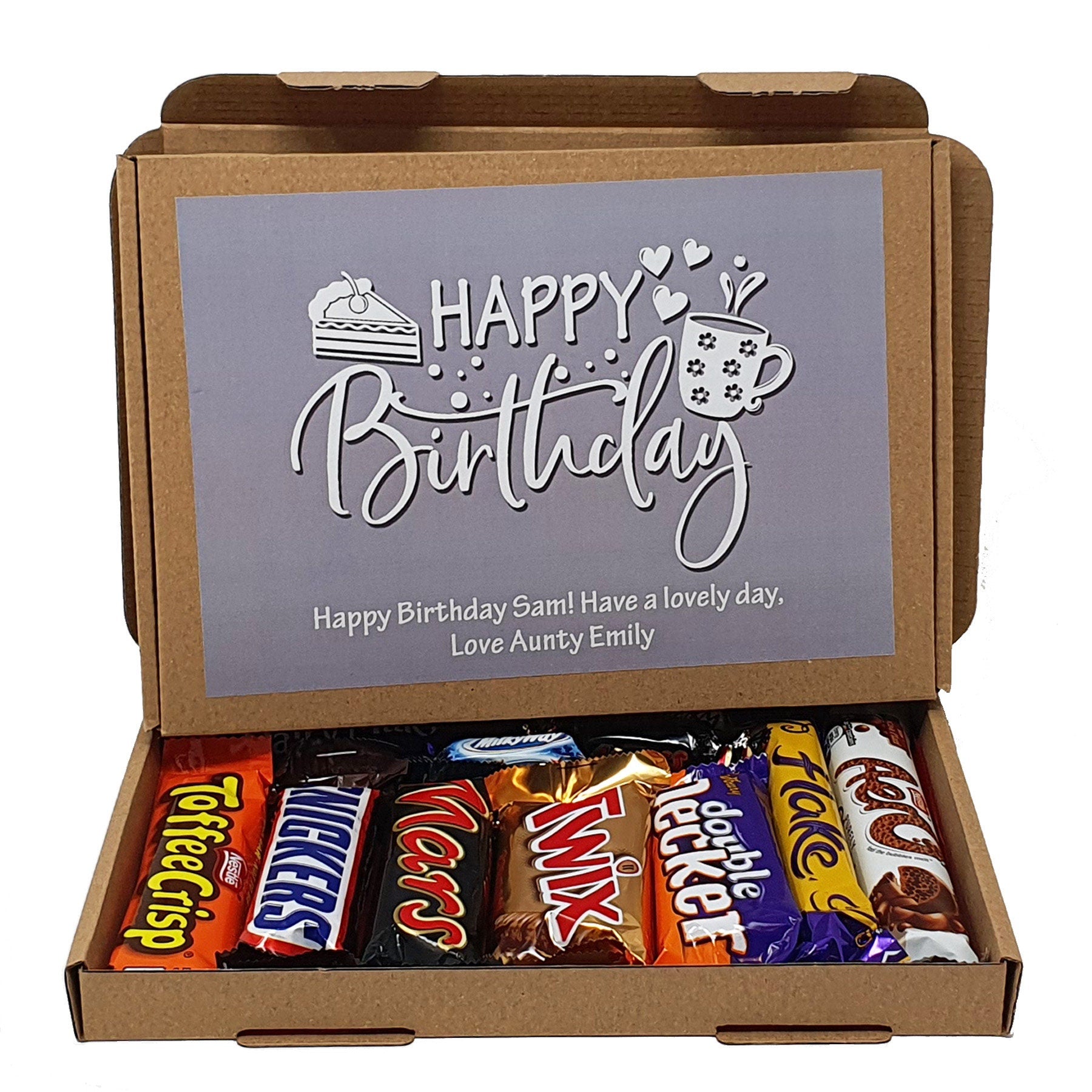 Personalised Birthday Chocolate Treats Box Gift Hamper Sweet Present - Lockdown 2020 - Gift for all ages