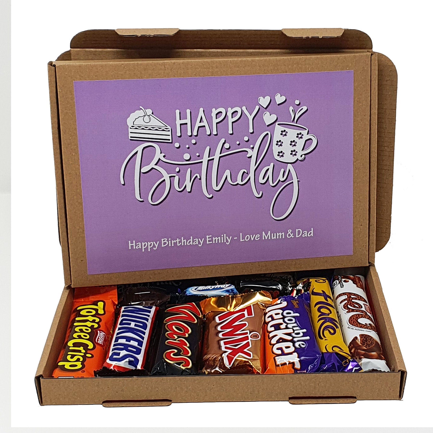 Personalised Birthday Chocolate Treats Box Gift Hamper Sweet Present - Lockdown 2020 - Gift for all ages