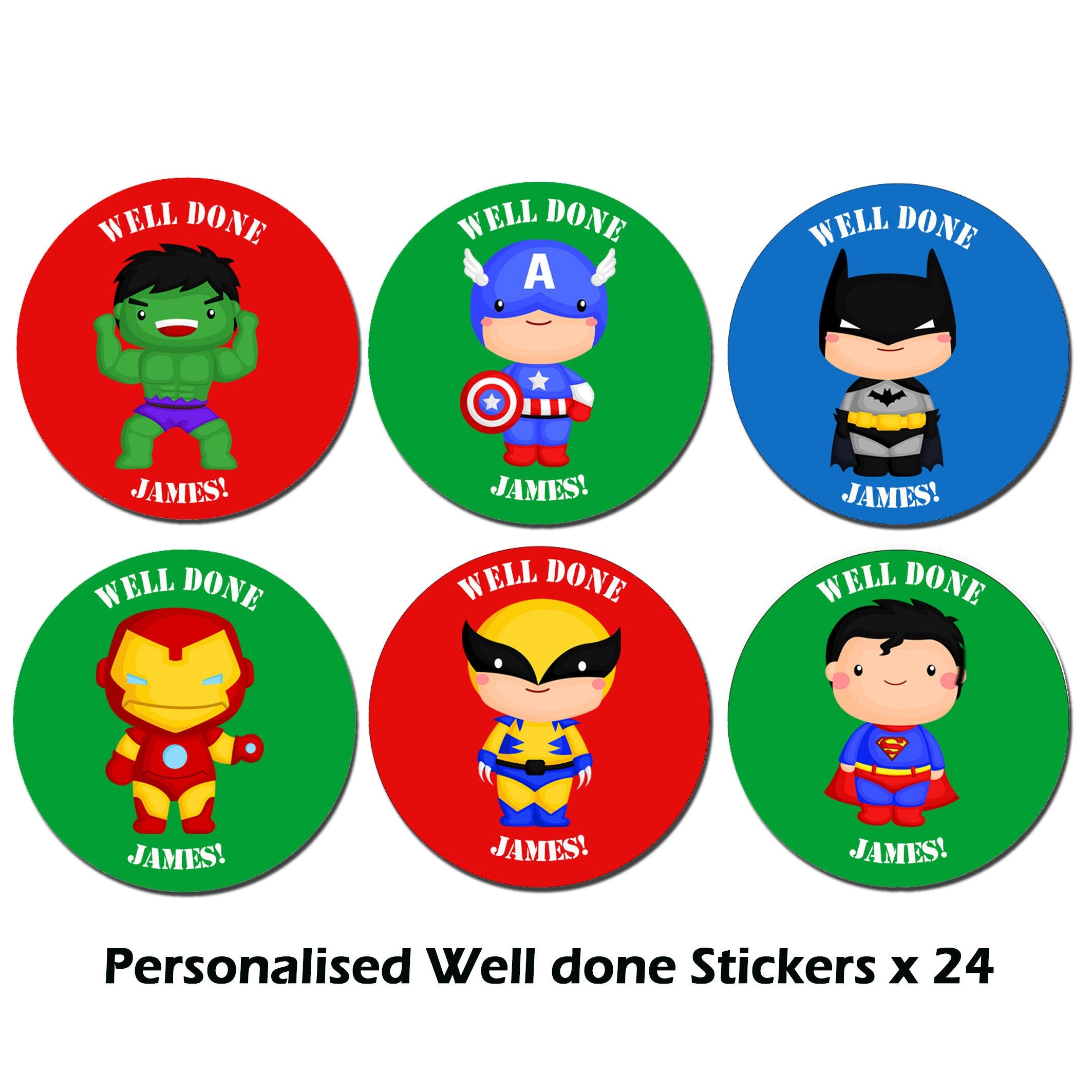 Personalised Stickers, Lockdown 2021, Parent, Homeschool, Reward Stickers, Teacher Stickers, Well Done , Homeschooling, Superhero Boys