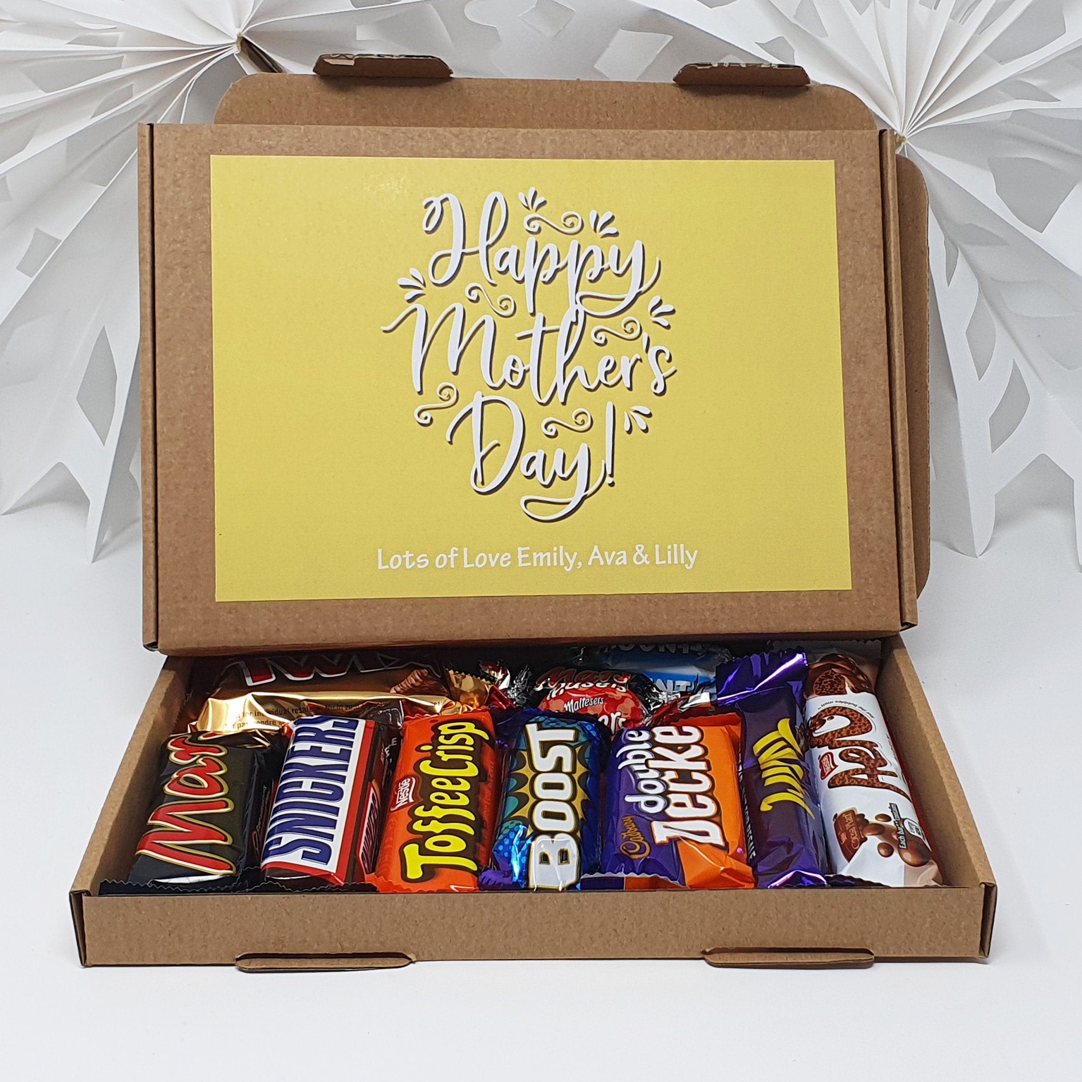 Personalised Mothers day Chocolate Treats Box Gift Hamper Sweet Present - Lockdown 2020 - Mum Mother's Day