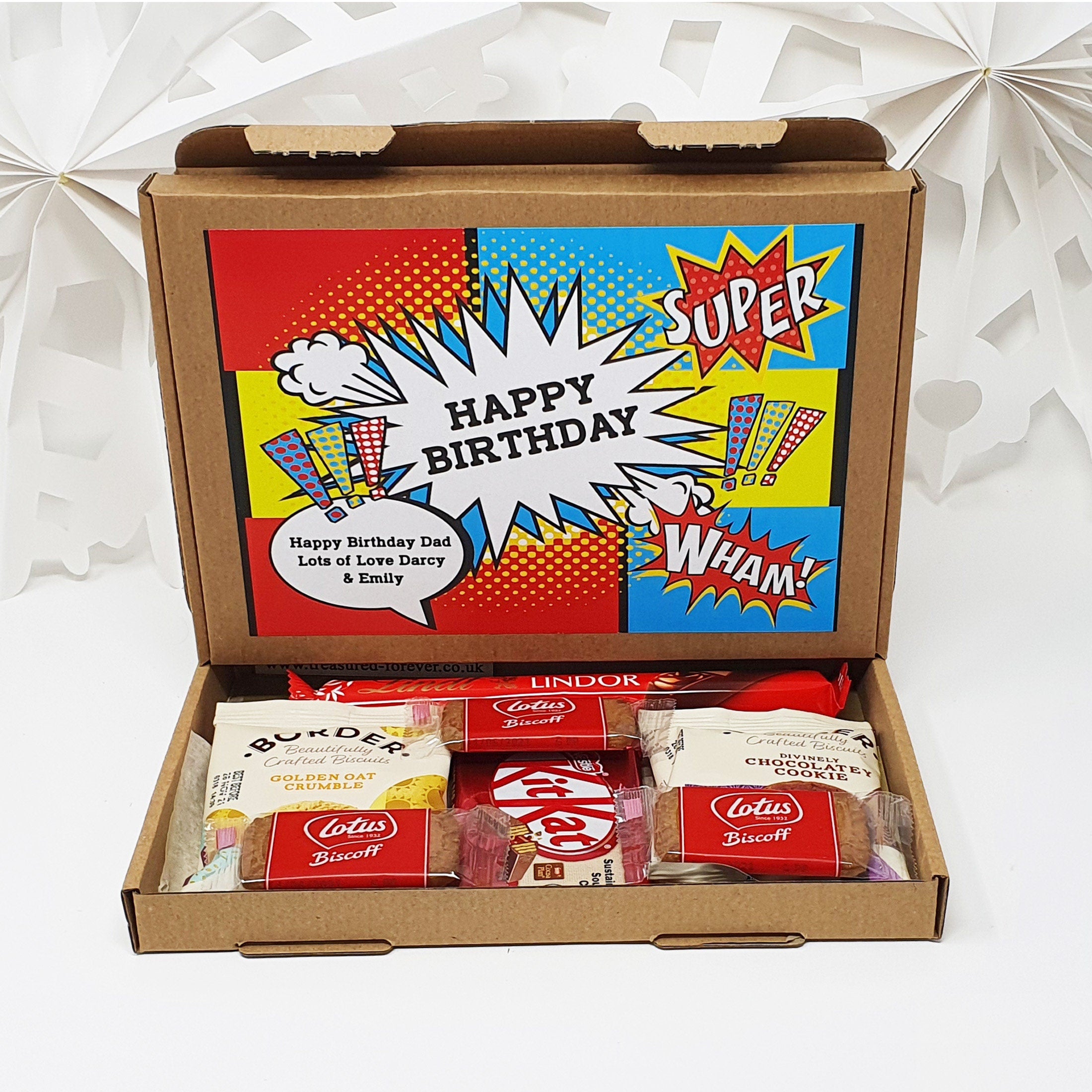 TEA - Hug in a box, Happy Birthday, Superhero Gift, Tea Lover, Afternoon tea, hamper gift, gift for friend, any age, Chocolate Sweets