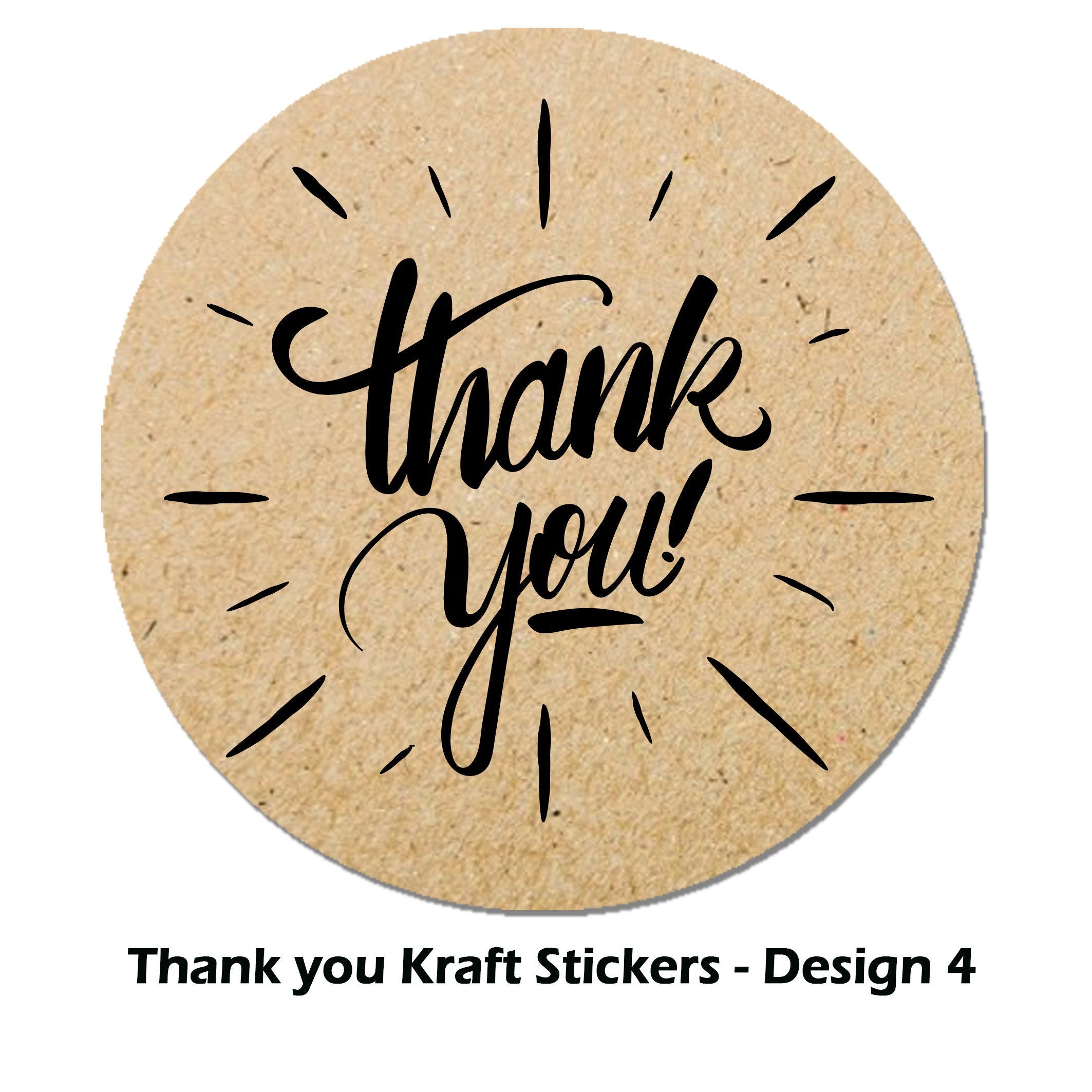 Thank you Stickers Handmade by Stickers Labels Seals Craft Wedding Favours Toppers