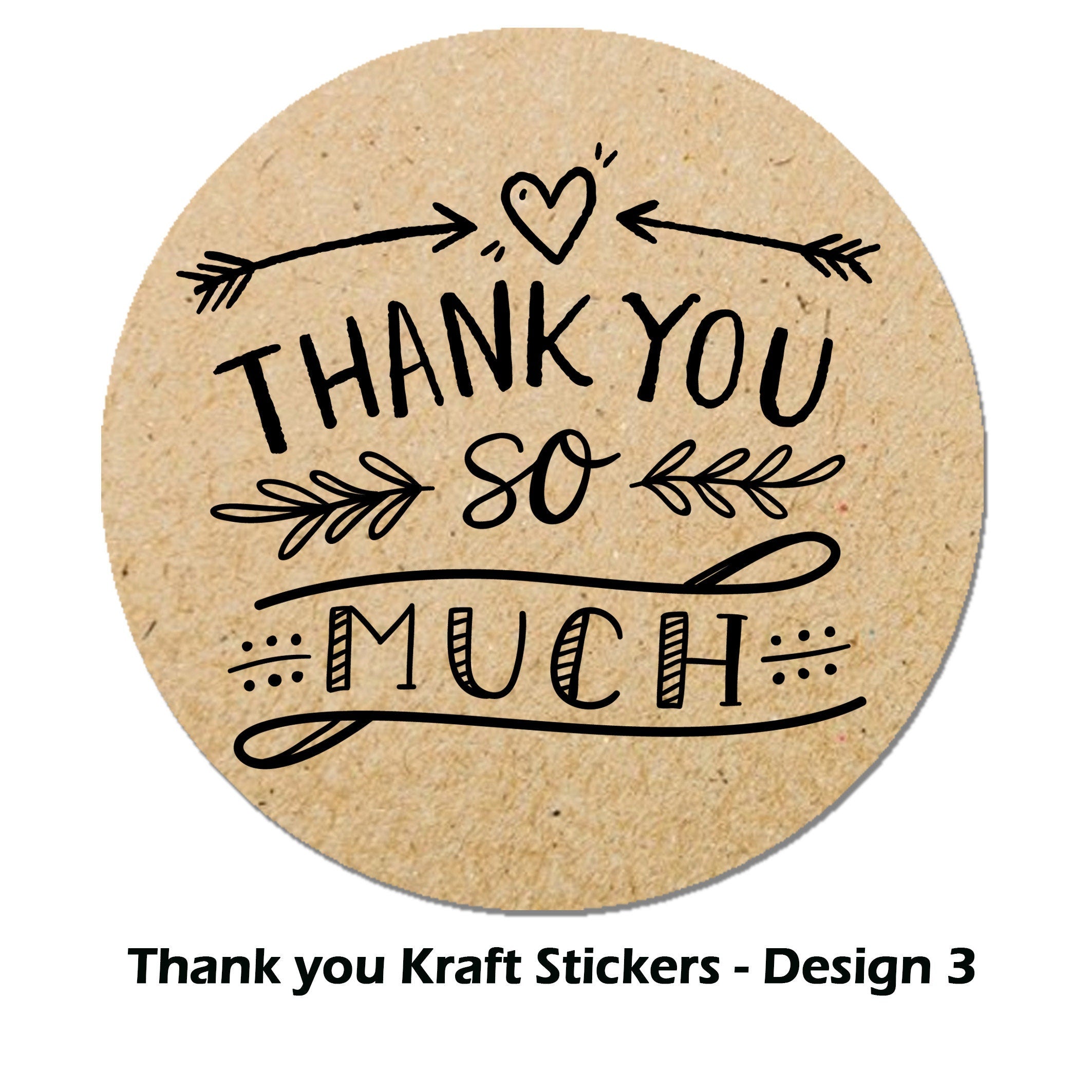 Thank you Stickers Handmade by Stickers Labels Seals Craft Wedding Favours Toppers