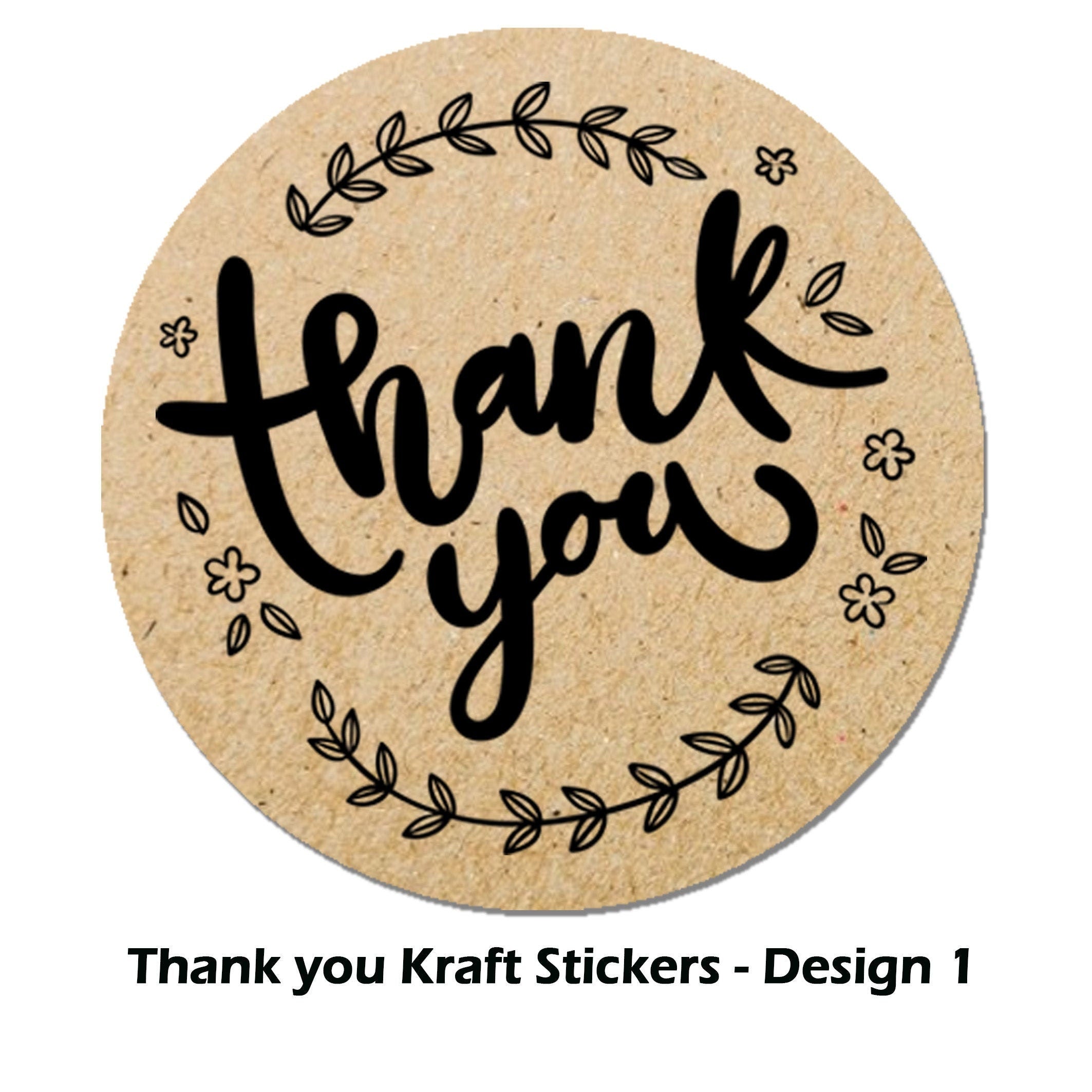 Thank you Stickers Handmade by Stickers Labels Seals Craft Wedding Favours Toppers