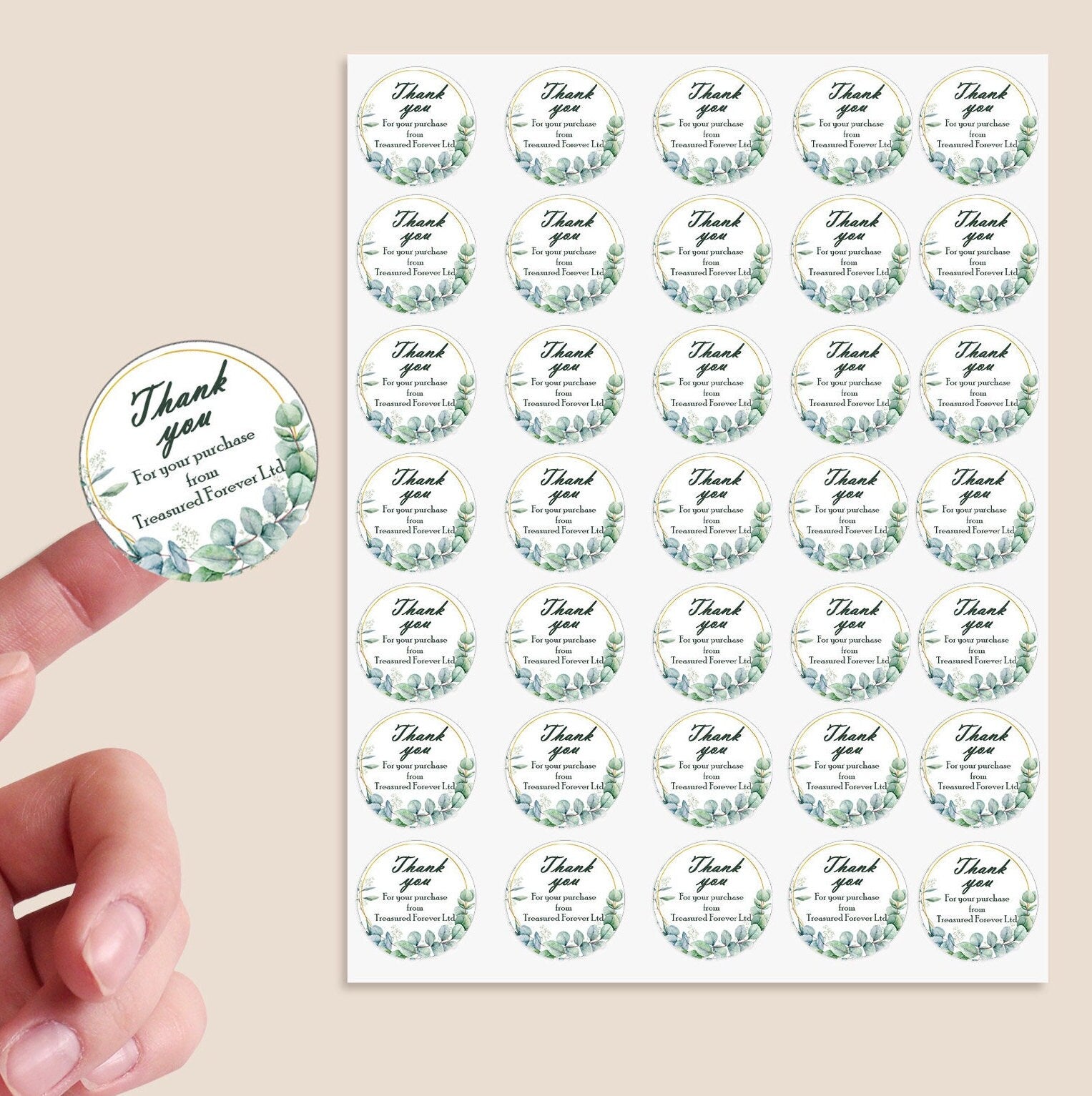 35 Thank you for your purchase - Gift Tag Labels - Small business support