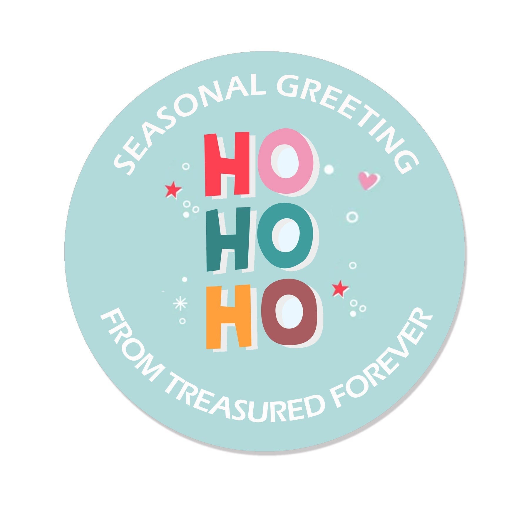 35 Personalised Christmas Stickers Festive Gift Tag Labels Present Delivery HO HO HO Seasonal Greetings