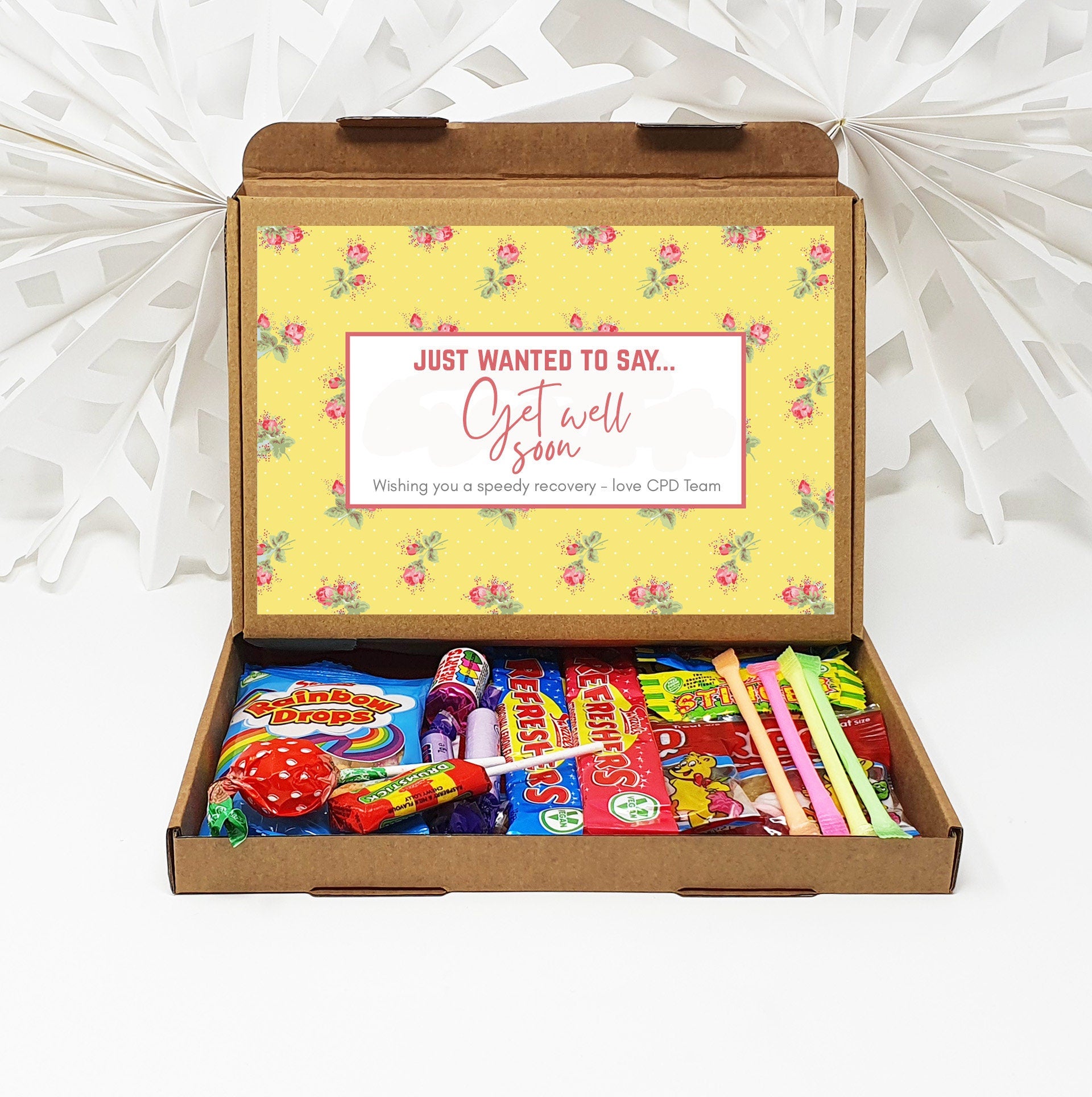 Get well soon Hug in a box, Letterbox gift Afternoon tea, hamper gift, thank you gift,