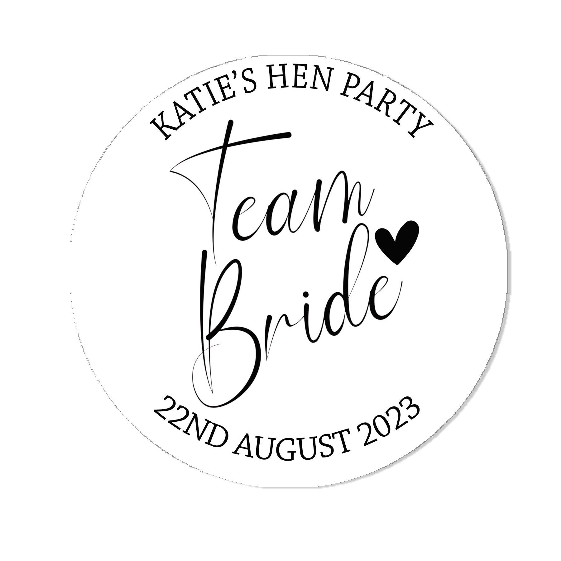 Personalised Floral Hen Party Bridal Shower Stickers - Thank You Sweet Cone Bags Favour Luxury - Various colours