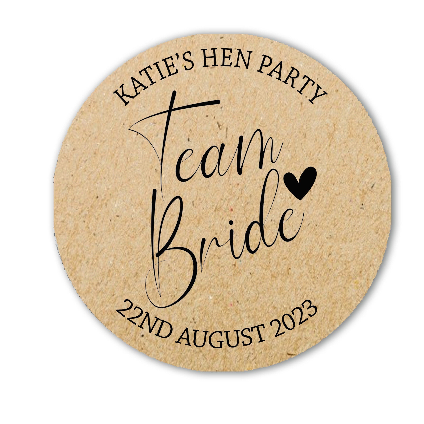 Personalised Floral Hen Party Bridal Shower Stickers - Thank You Sweet Cone Bags Favour Luxury - Various colours