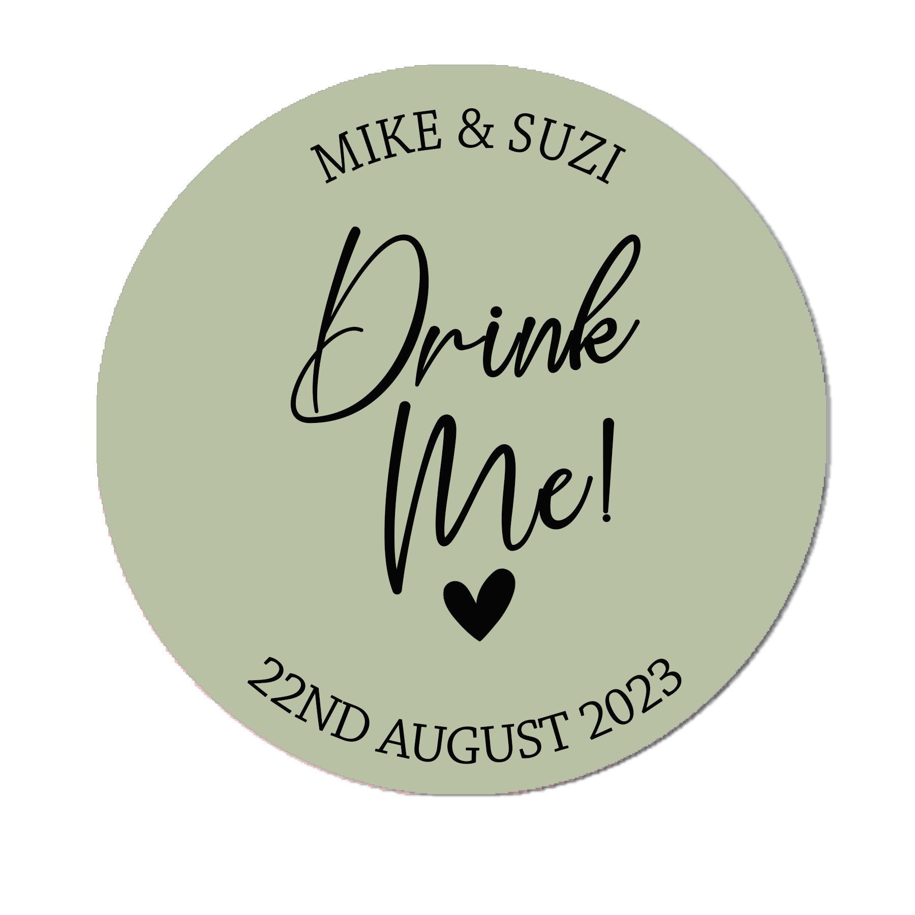 Personalised Drink Me Sticker, Favour Stickers, Drink Party Favor Stickers, Shot Glass Label, Wedding Party, Drink Favour Label