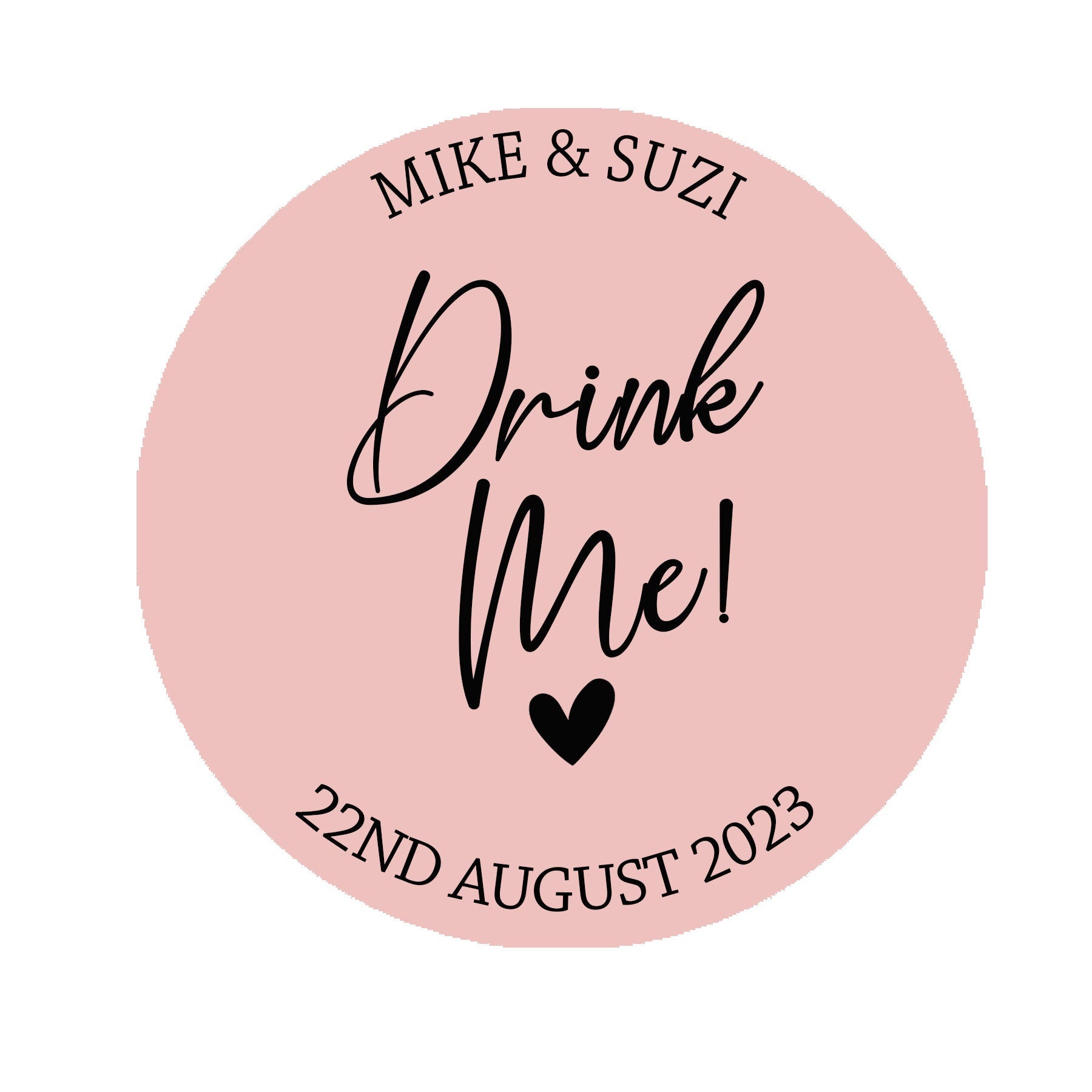 Personalised Drink Me Sticker, Favour Stickers, Drink Party Favor Stickers, Shot Glass Label, Wedding Party, Drink Favour Label