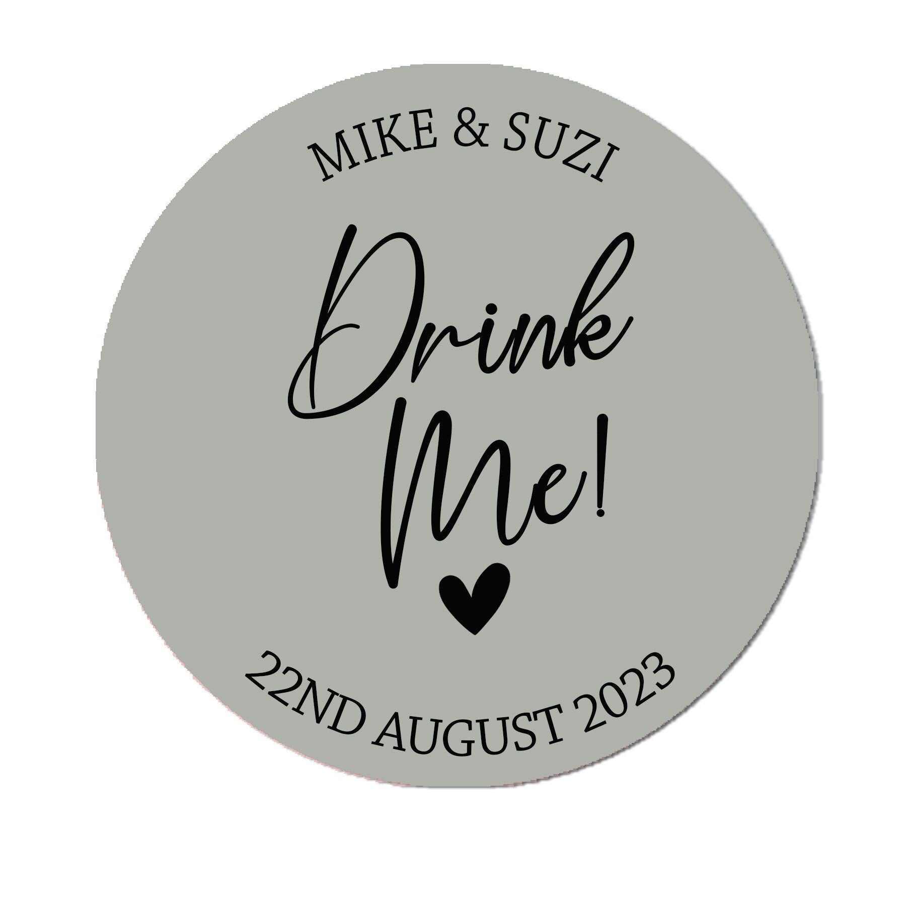 Personalised Drink Me Sticker, Favour Stickers, Drink Party Favor Stickers, Shot Glass Label, Wedding Party, Drink Favour Label