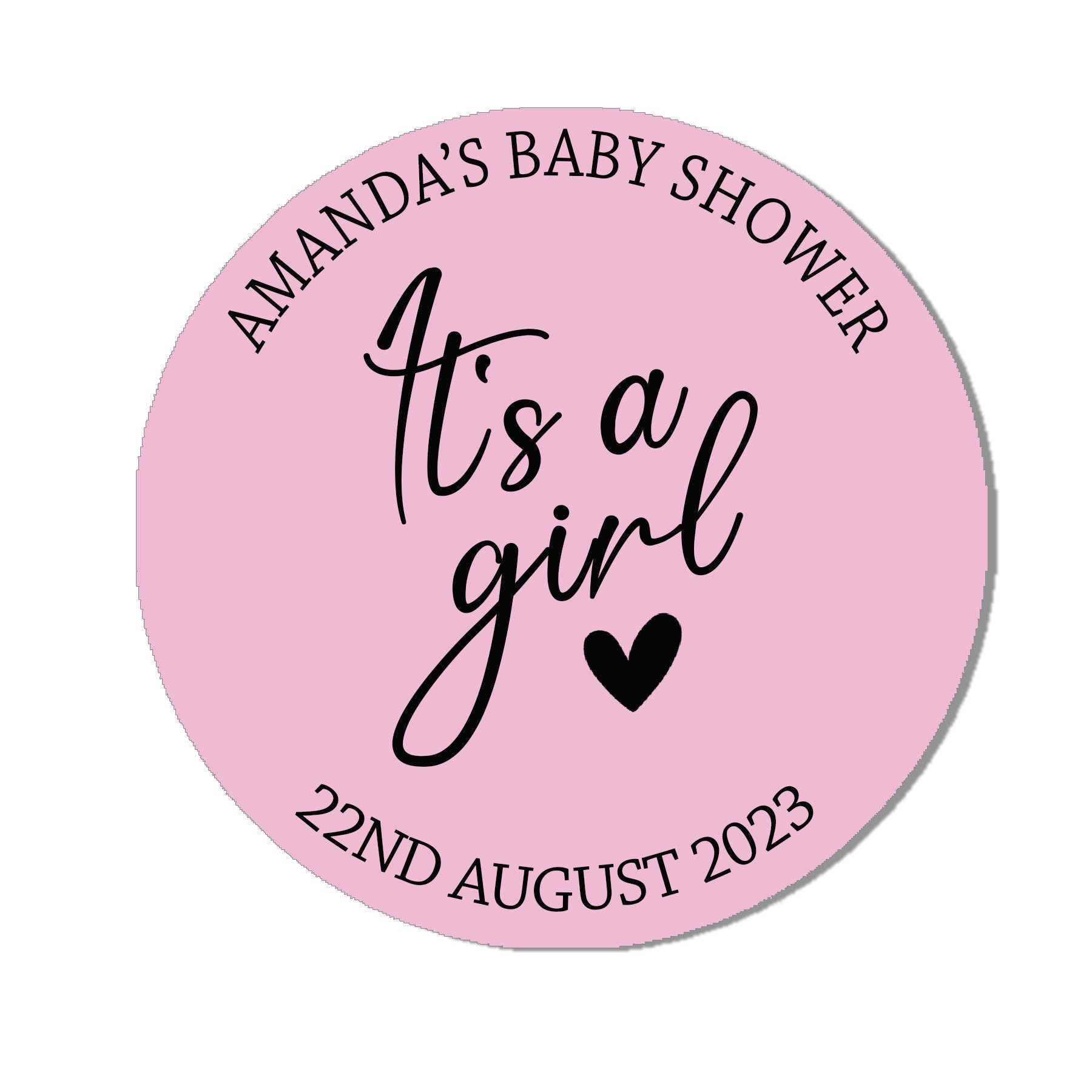 35 Personalised Baby Shower Stickers Thank You It&#39;s a Boy It&#39;s a Girl stickers, Favour bag stickers, Ready to Pop - Various colours