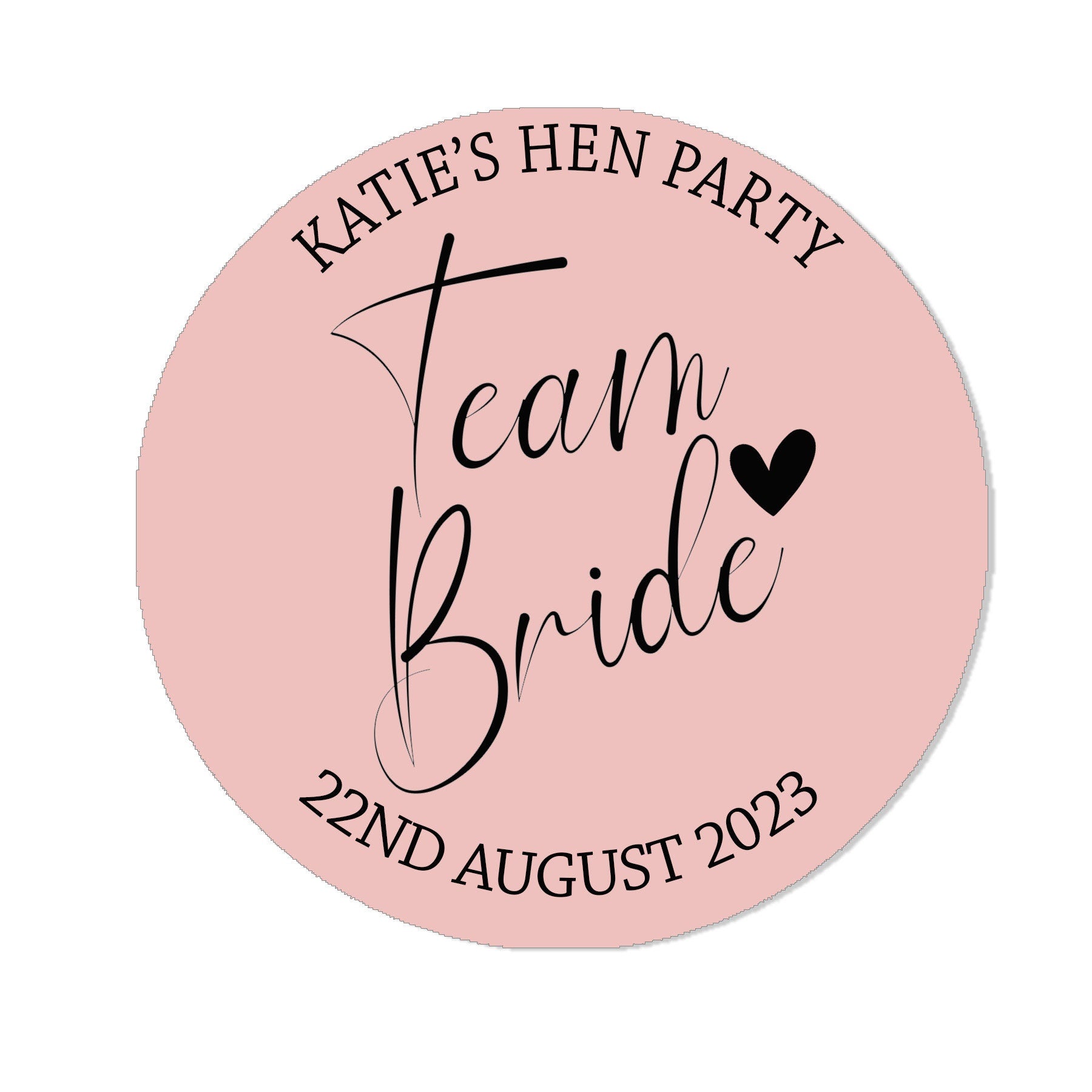 Personalised Floral Hen Party Bridal Shower Stickers - Thank You Sweet Cone Bags Favour Luxury - Various colours