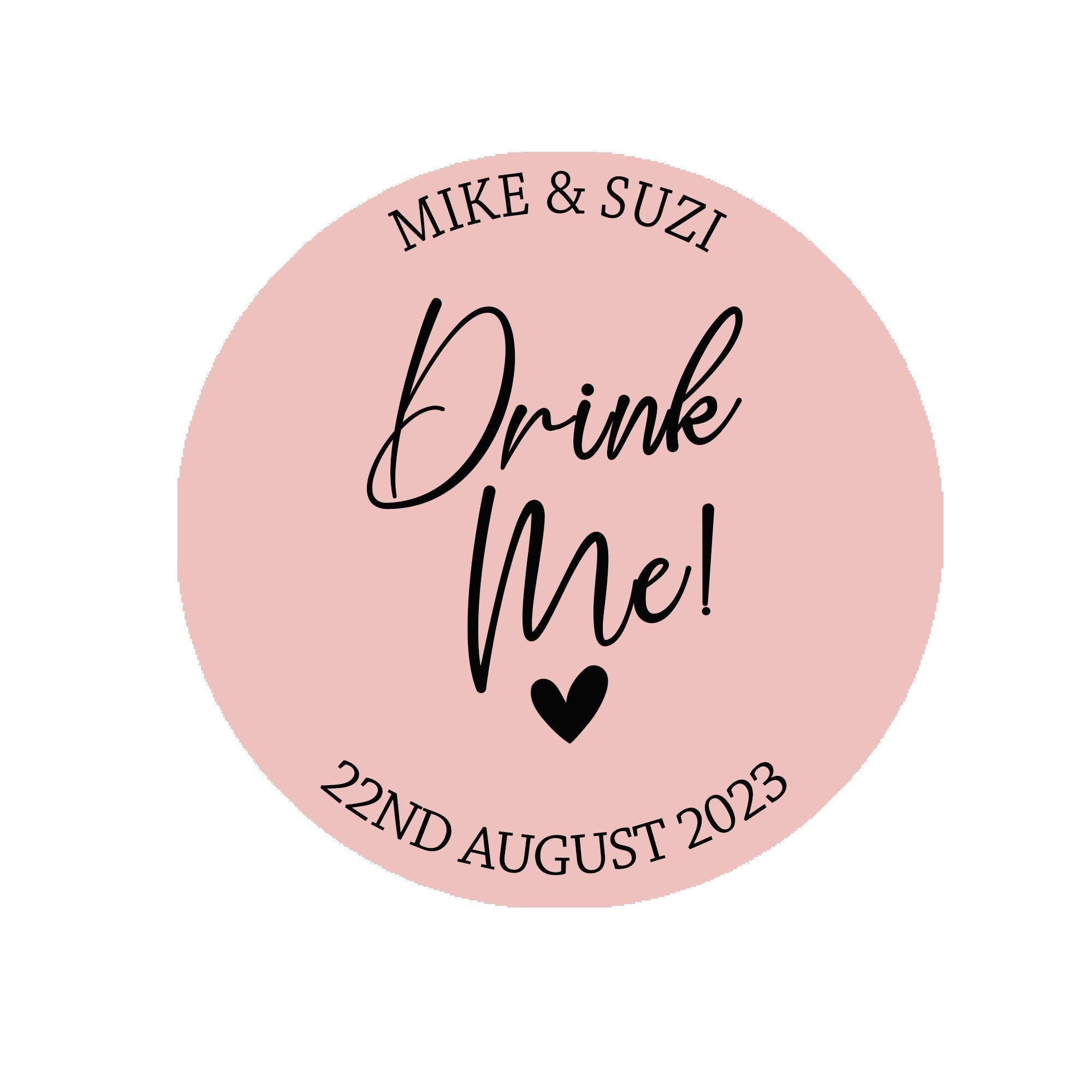 Personalised Drink Me Sticker, Favour Stickers, Drink Party Favor Stickers, Shot Glass Label, Wedding Party, Drink Favour Label