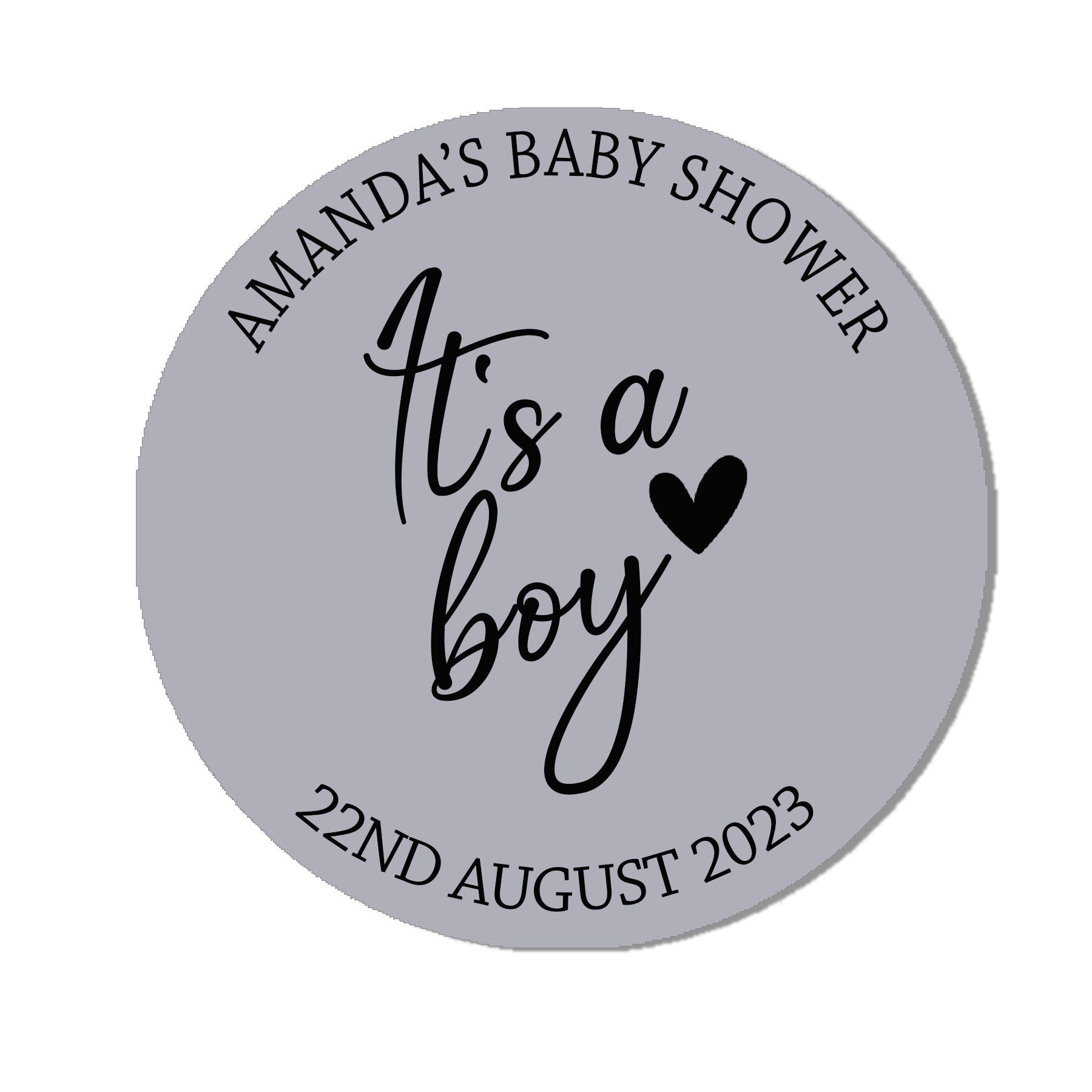 35 Personalised Baby Shower Stickers Thank You It&#39;s a Boy It&#39;s a Girl stickers, Favour bag stickers, Ready to Pop - Various colours