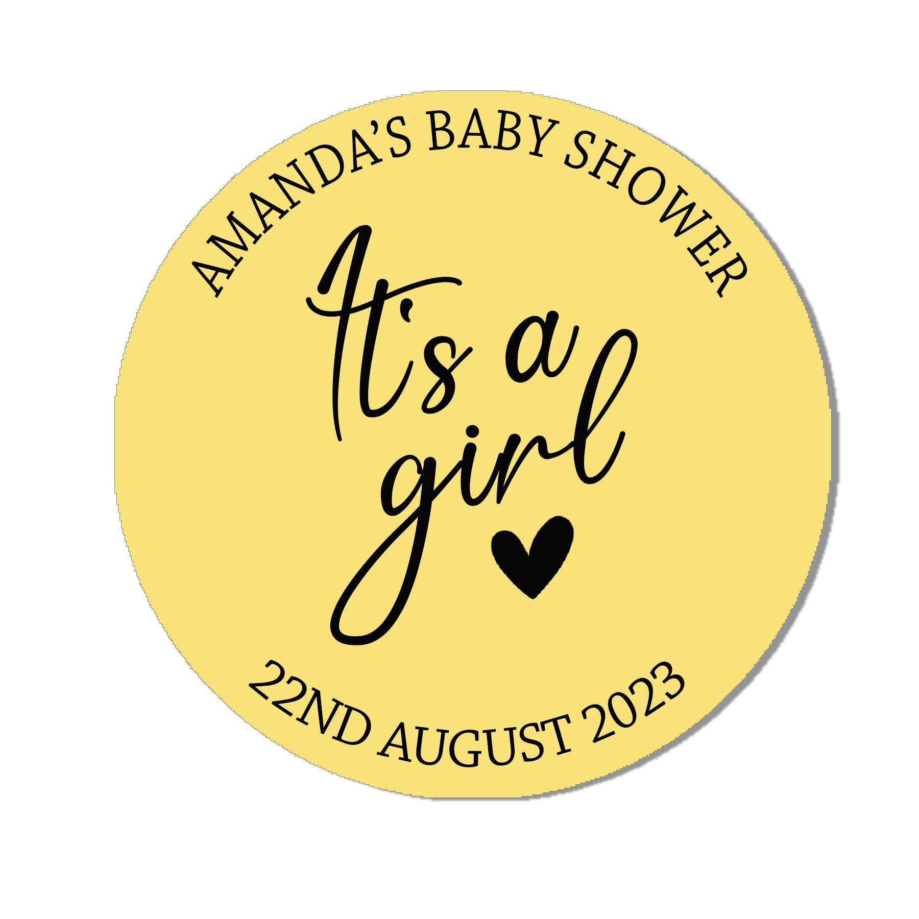 35 Personalised Baby Shower Stickers Thank You It&#39;s a Boy It&#39;s a Girl stickers, Favour bag stickers, Ready to Pop - Various colours