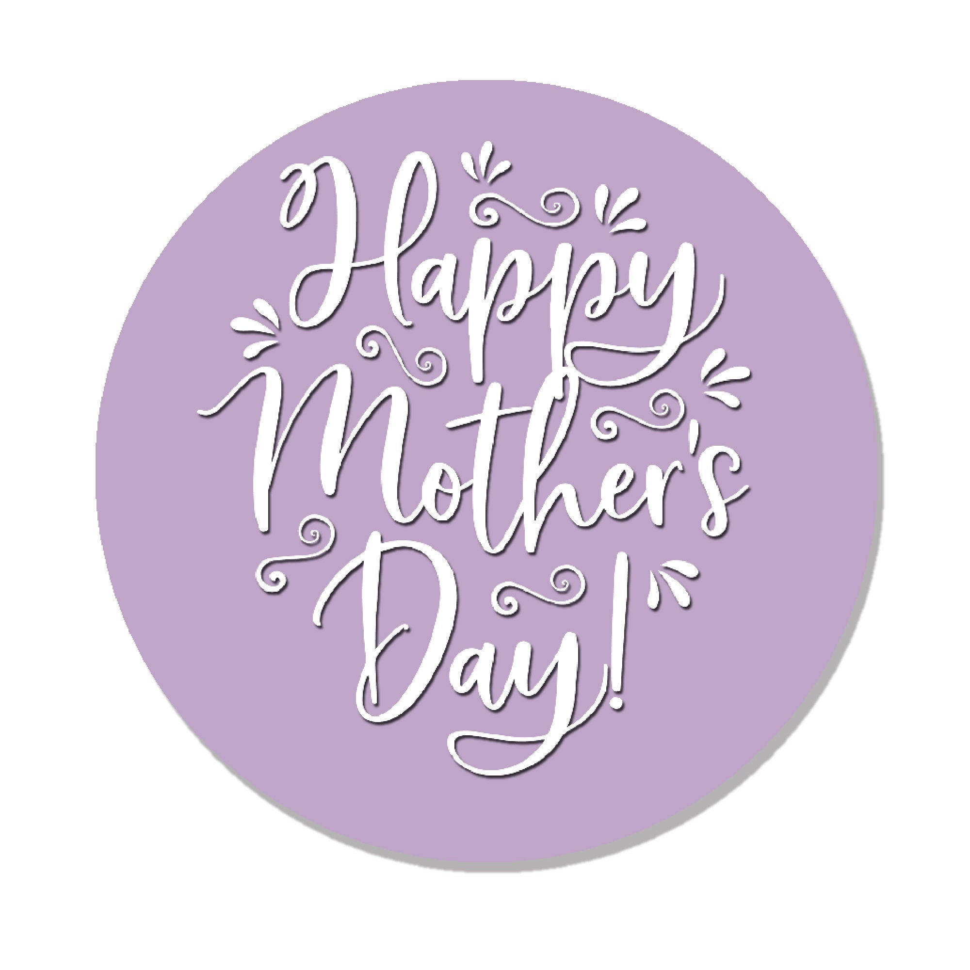 Happy Mother&#39;s Day Stickers  - Wax Melts, Business Red, White Sticker Sweet Sweet Cone Bags Sizes 3.7cm & 4.5cm