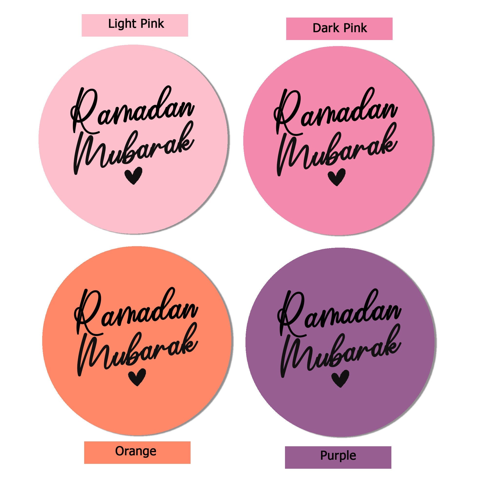 Personalised Eid Mubarak & Ramadan Muslim Celebration Paisley x 35/24 Stickers many colours and sizes