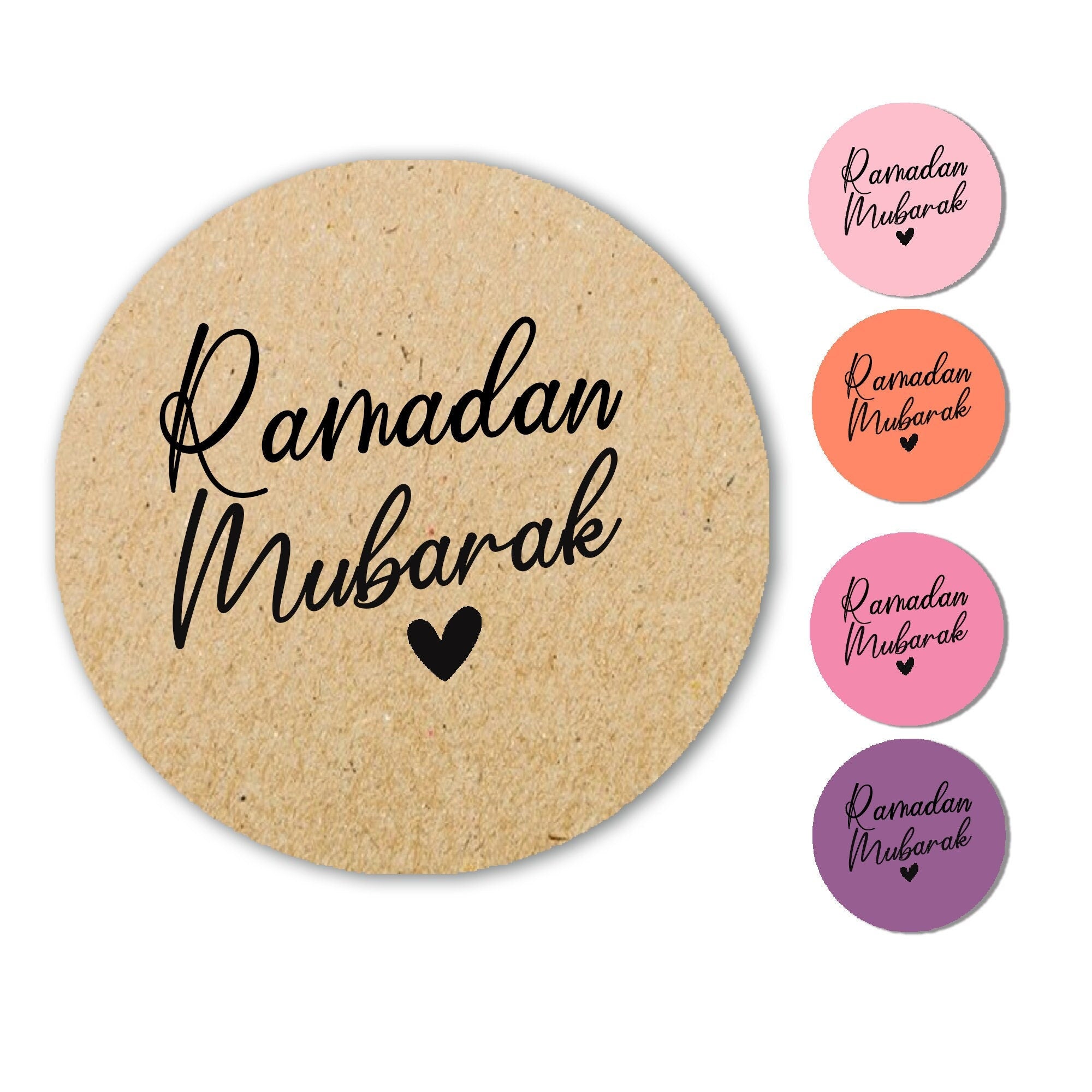 Personalised Eid Mubarak & Ramadan Muslim Celebration Paisley x 35/24 Stickers many colours and sizes